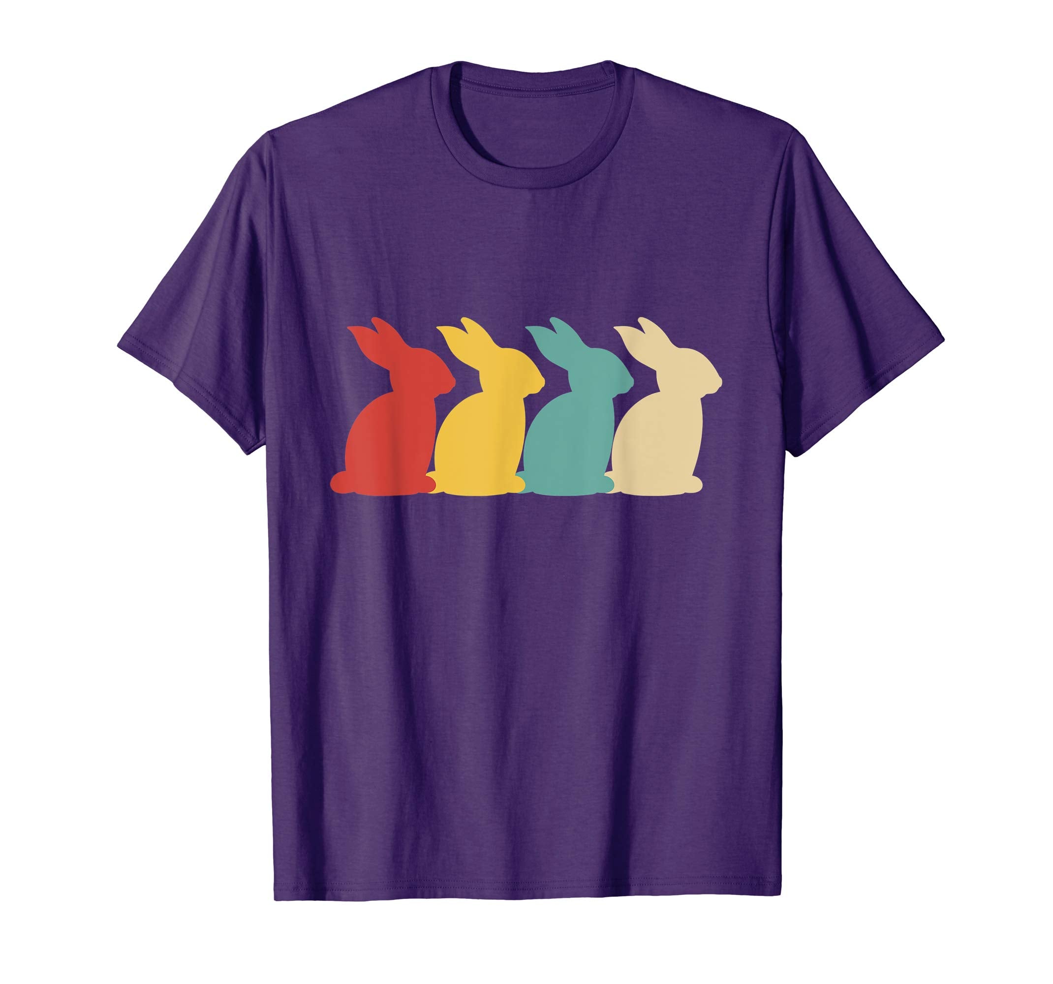 Retro Vintage Bunny Shirts Happy Easter Gifts Women Men Kids