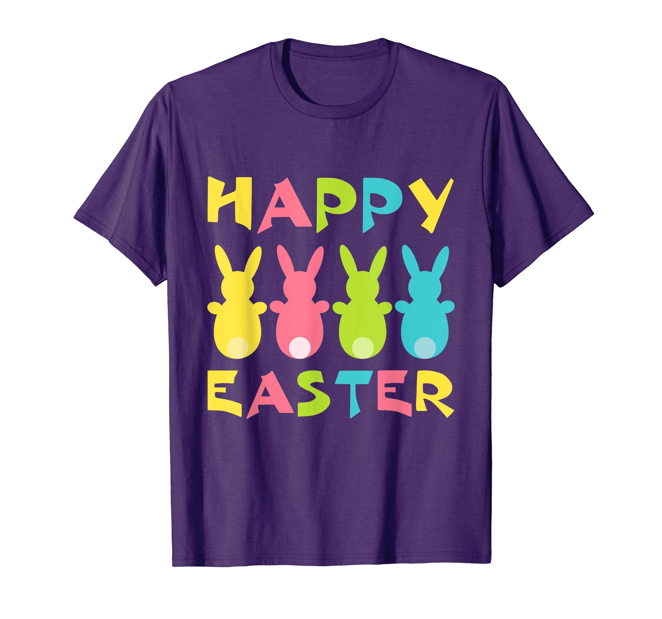 Happy Easter Shirt For Boys Girls Women Men Colorful Eggs