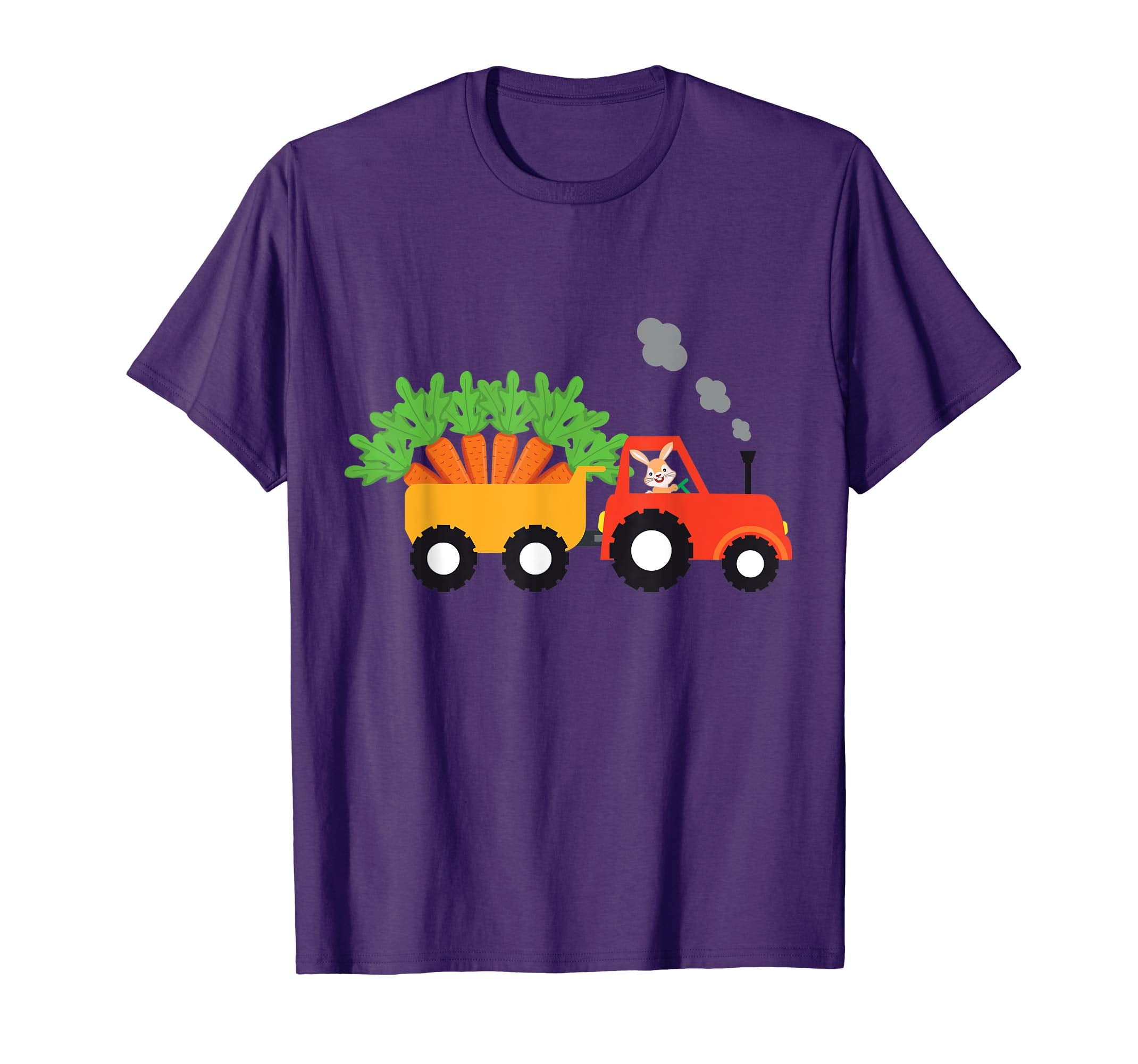 I'm Cute Bunny Tractor Carrying Carrots Easter Day T-Shirt