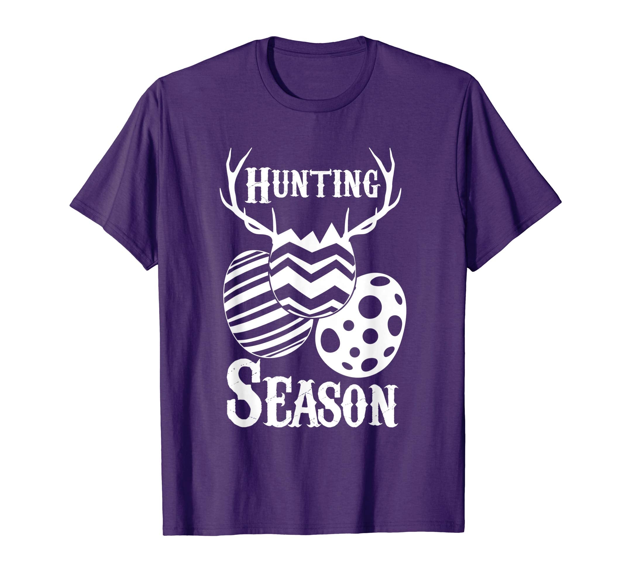 Hunting Season Funny Easter Eggs Deer Antlers T-Shirt