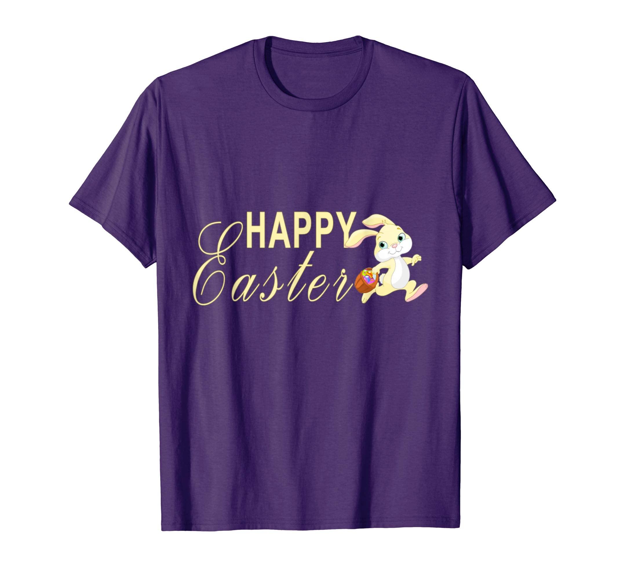 Tee-Happy Easter day Cute Bunny rabbit t shirt eggs gift