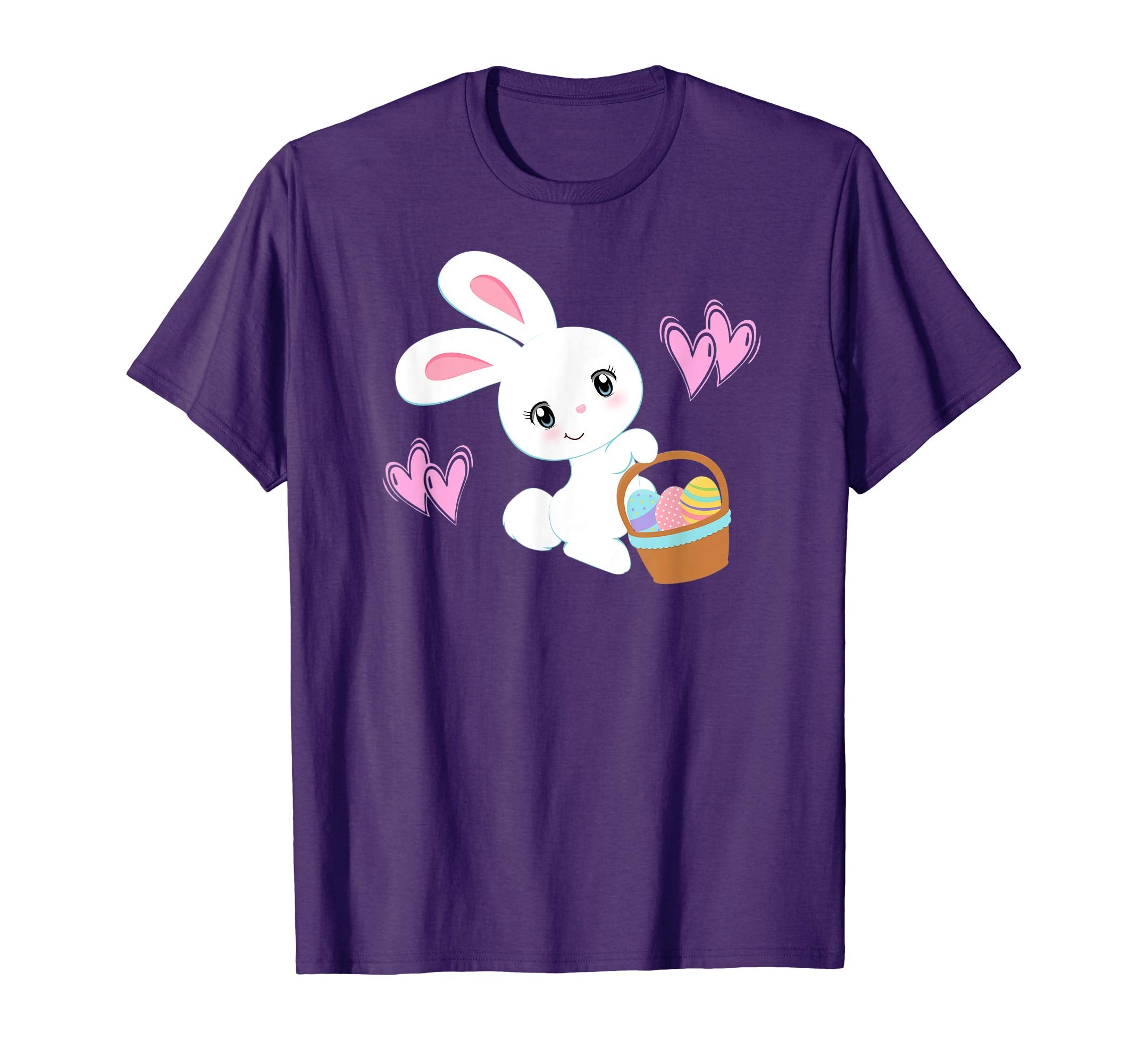 Bunny T-Shirt Girls Women Kids Cute Easter Egg Hunt Bunnies