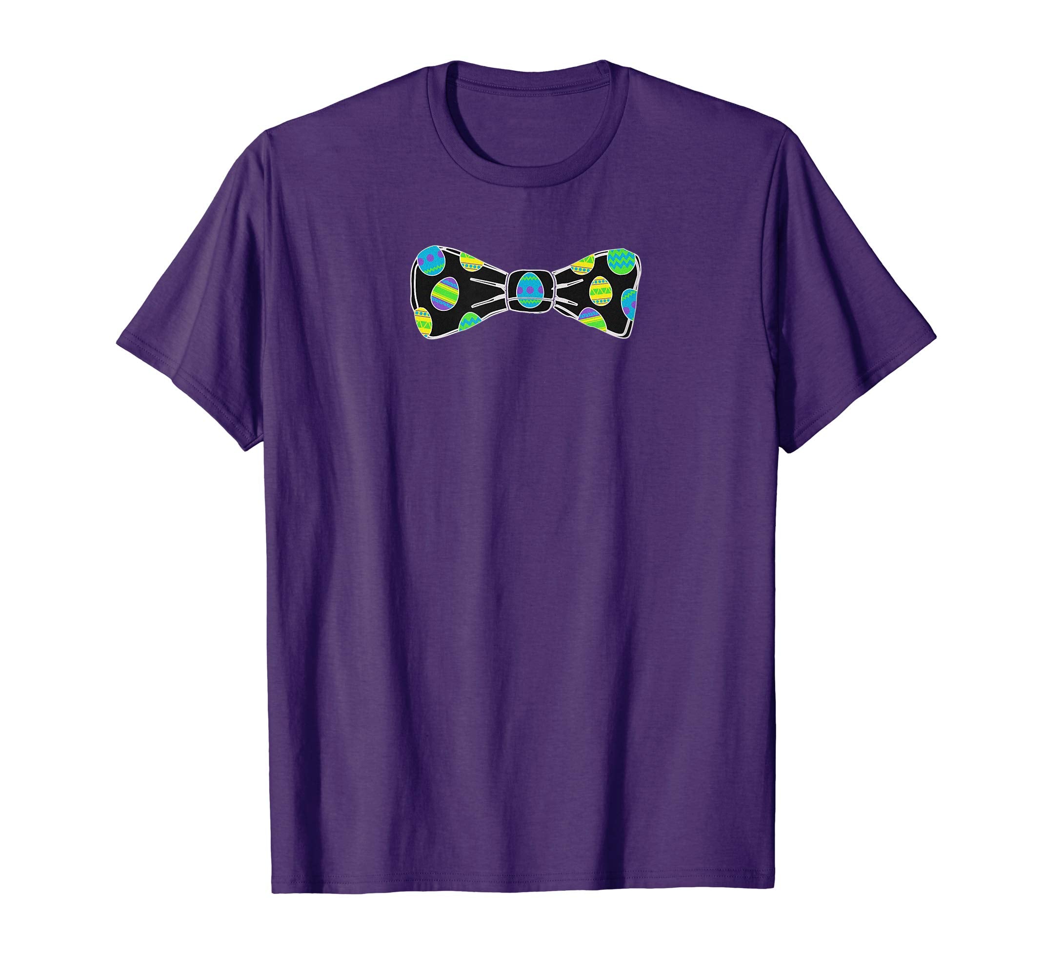 Colorful Easter Eggs Bow Tie Funny Pascha Holiday T-Shirt