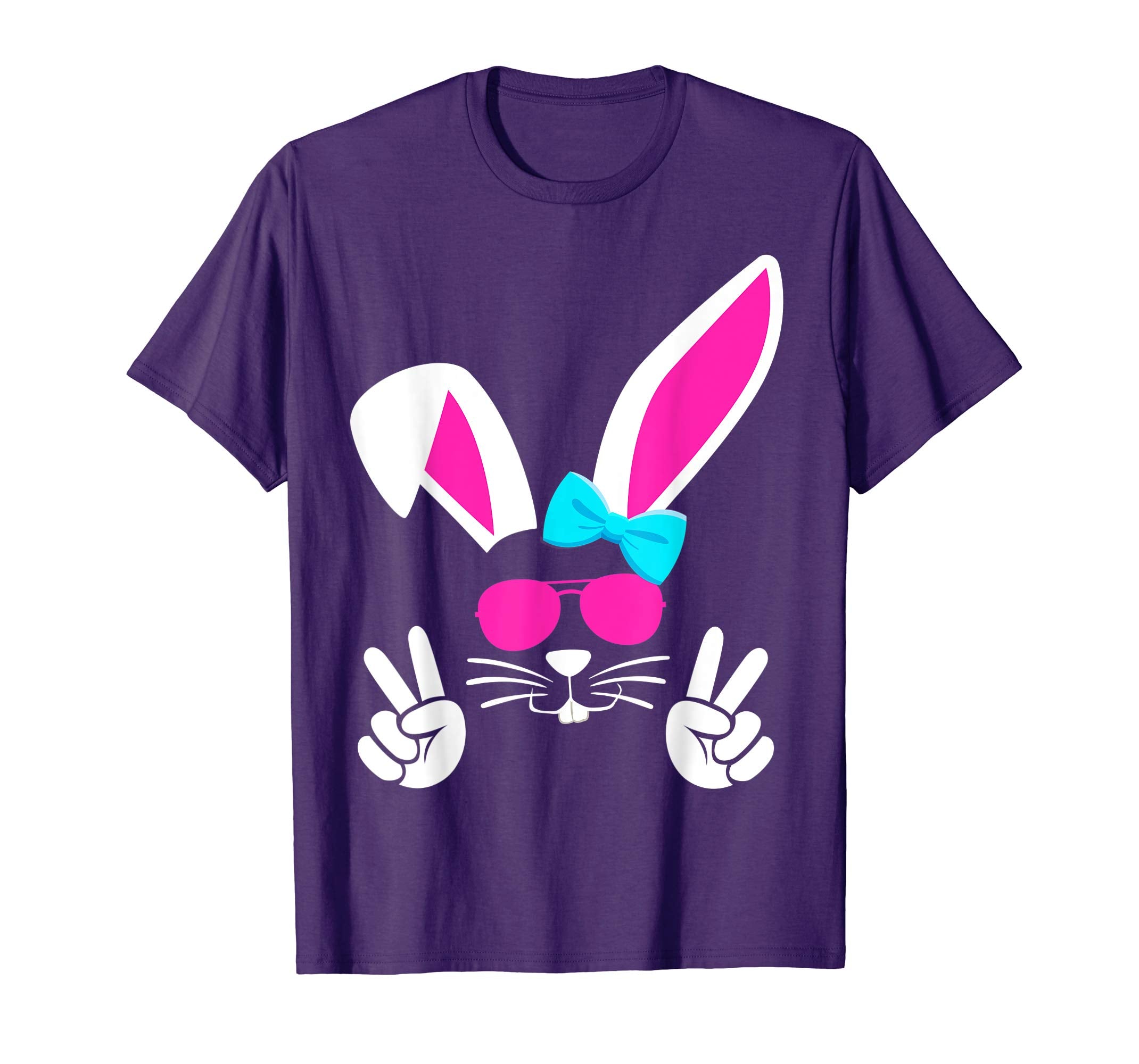 Cute Easter Bunny Shirt Hunting Eggs Gold Bling Tee