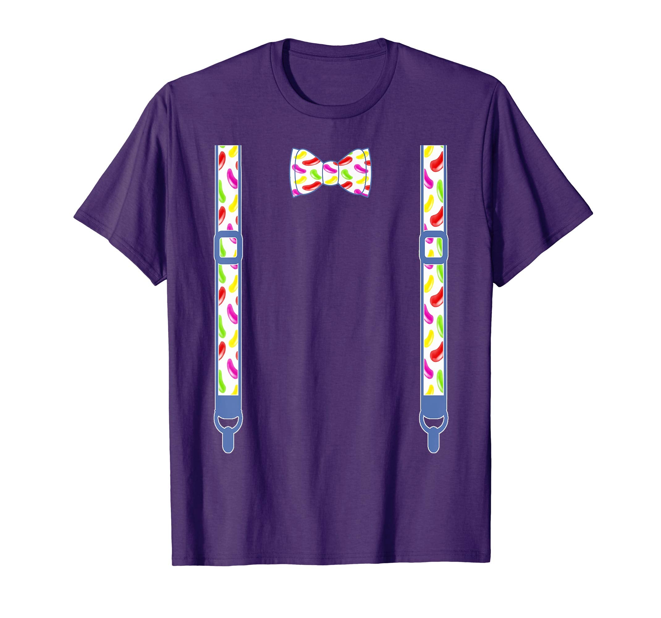 Easter Spring Bow tie suspenders pastel Jelly beans T-shirt