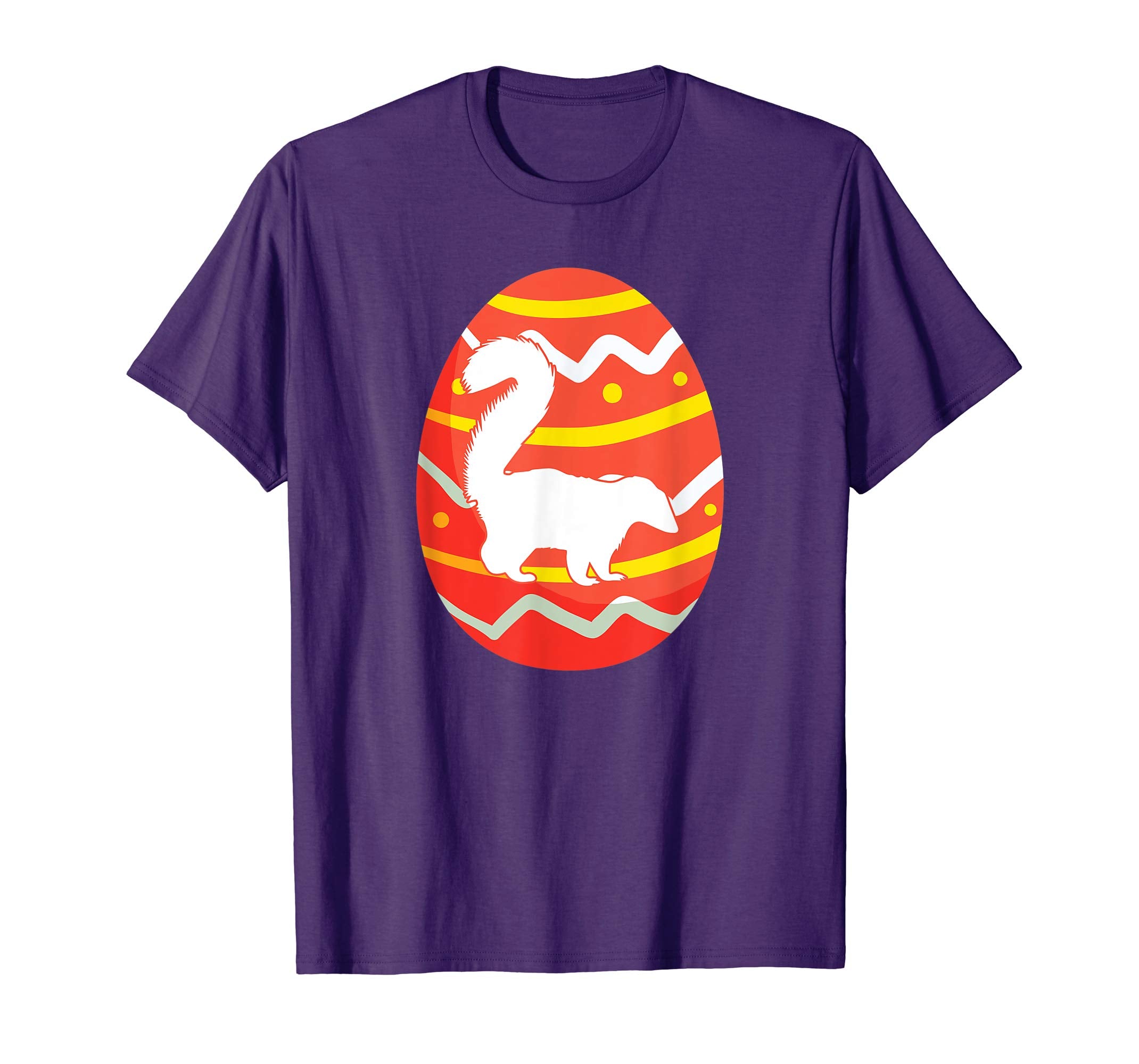 Funny Skunk Easter Egg T-Shirt Gifts for Kids Boys Girls