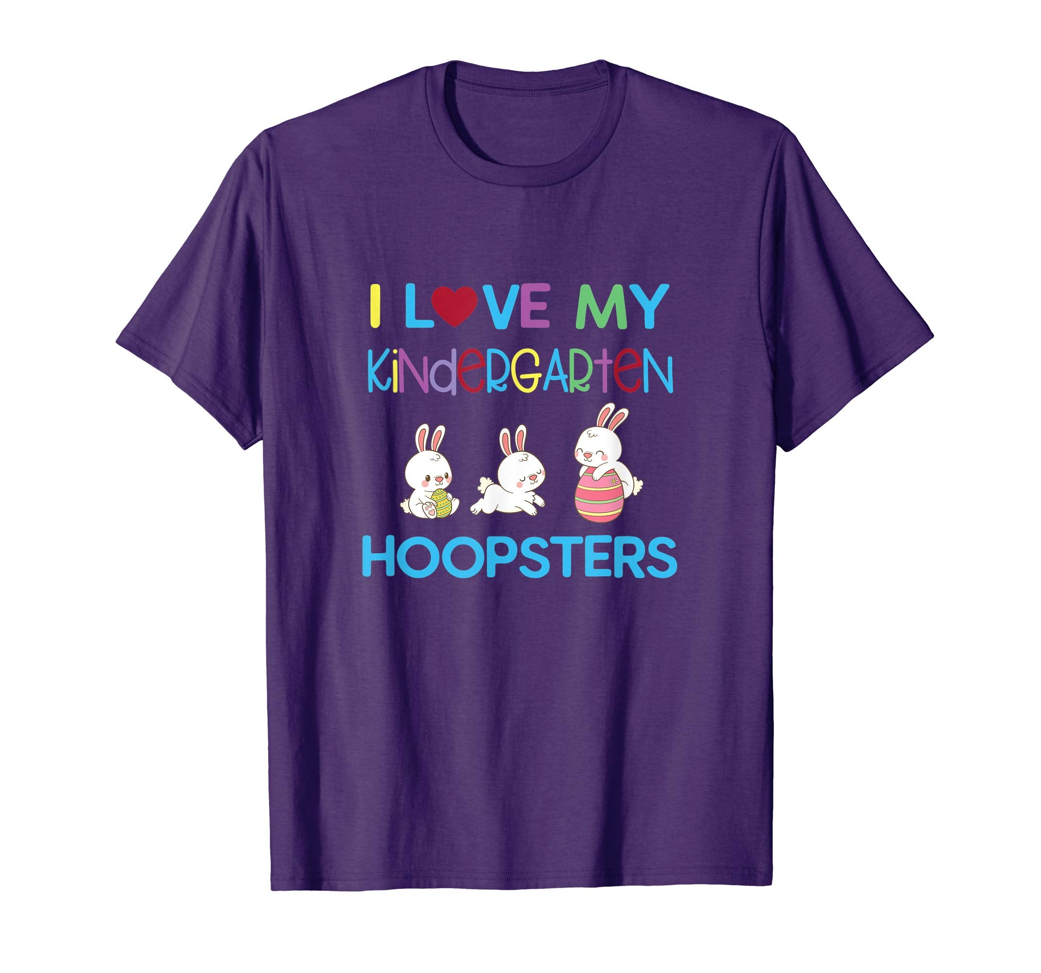 I Love My Kindergarten Hopsters Cool Easter Kids Shirt