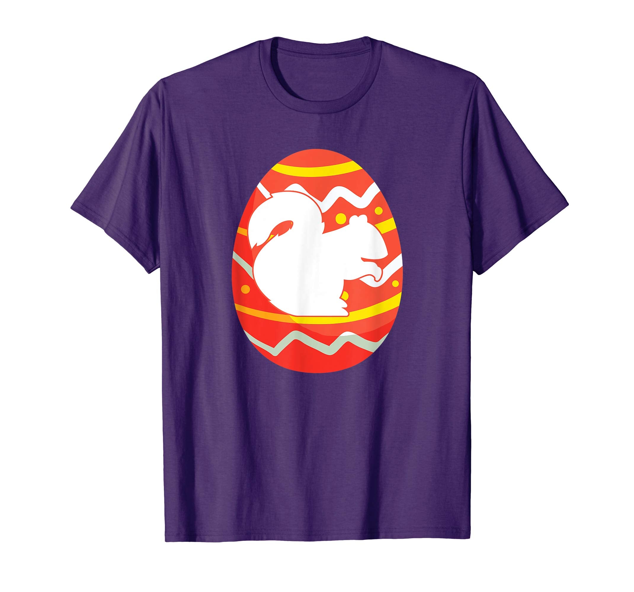Squirrel Happy Easter Egg Bunny T-Shirt for Kids Boys Girls