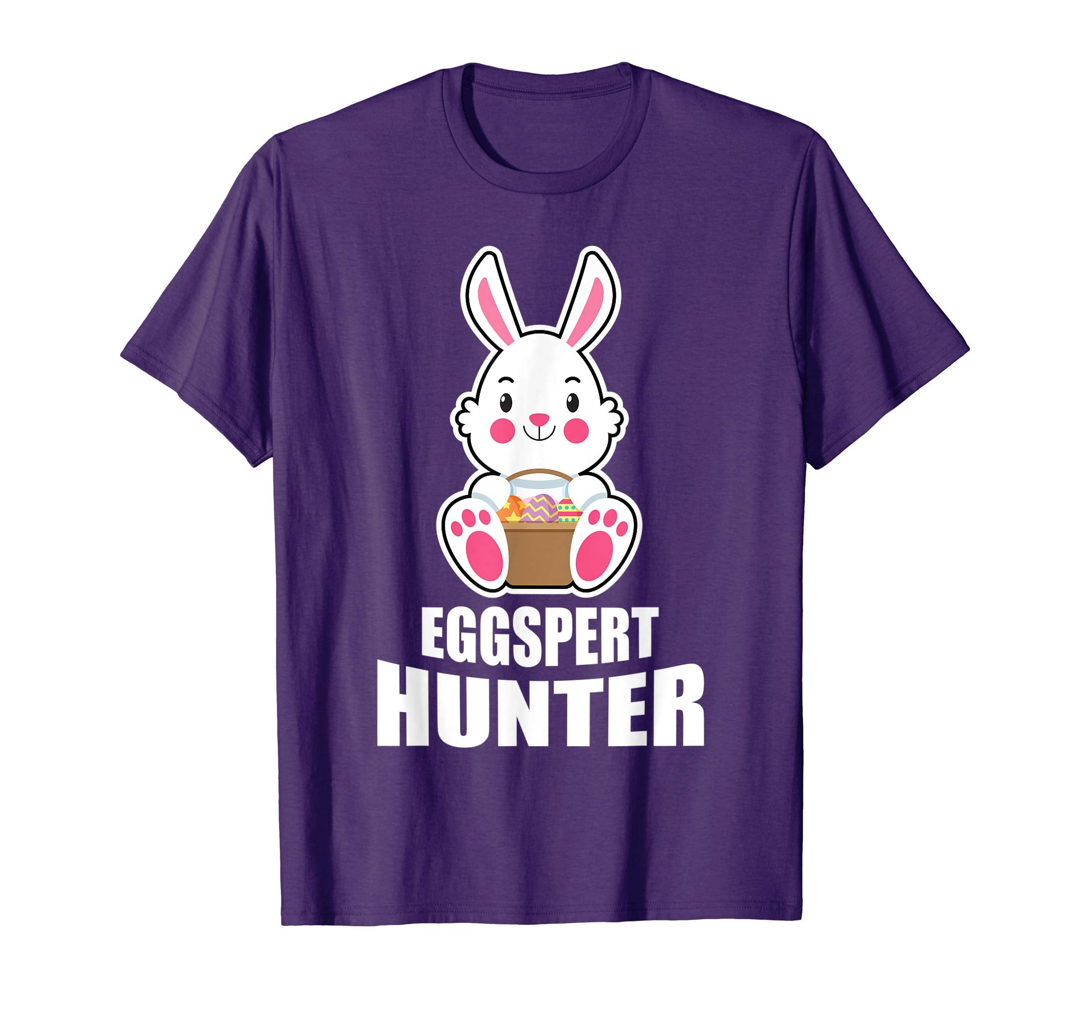 Funny Eggspert Hunter T-Shirt Easter Bunny Gift Tee