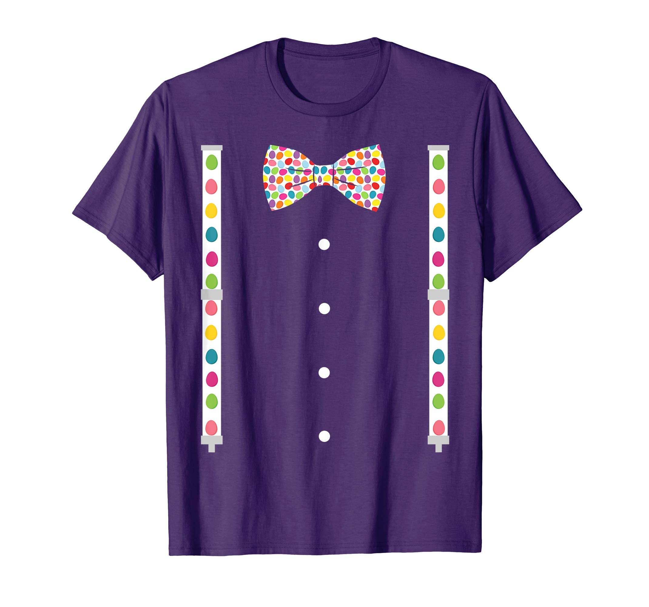 Bow Tie &amp; Suspenders Dot Easter Costume T shirt