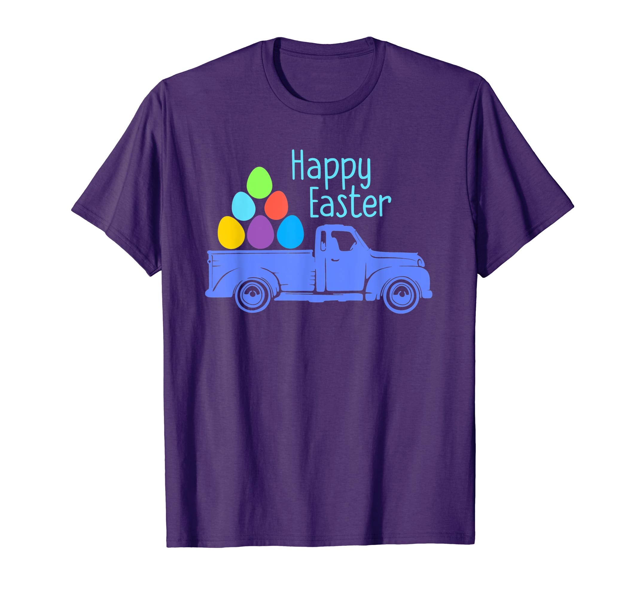 Easter Egg Hunt Truck T-Shirt Boys Girls Kids Toddlers