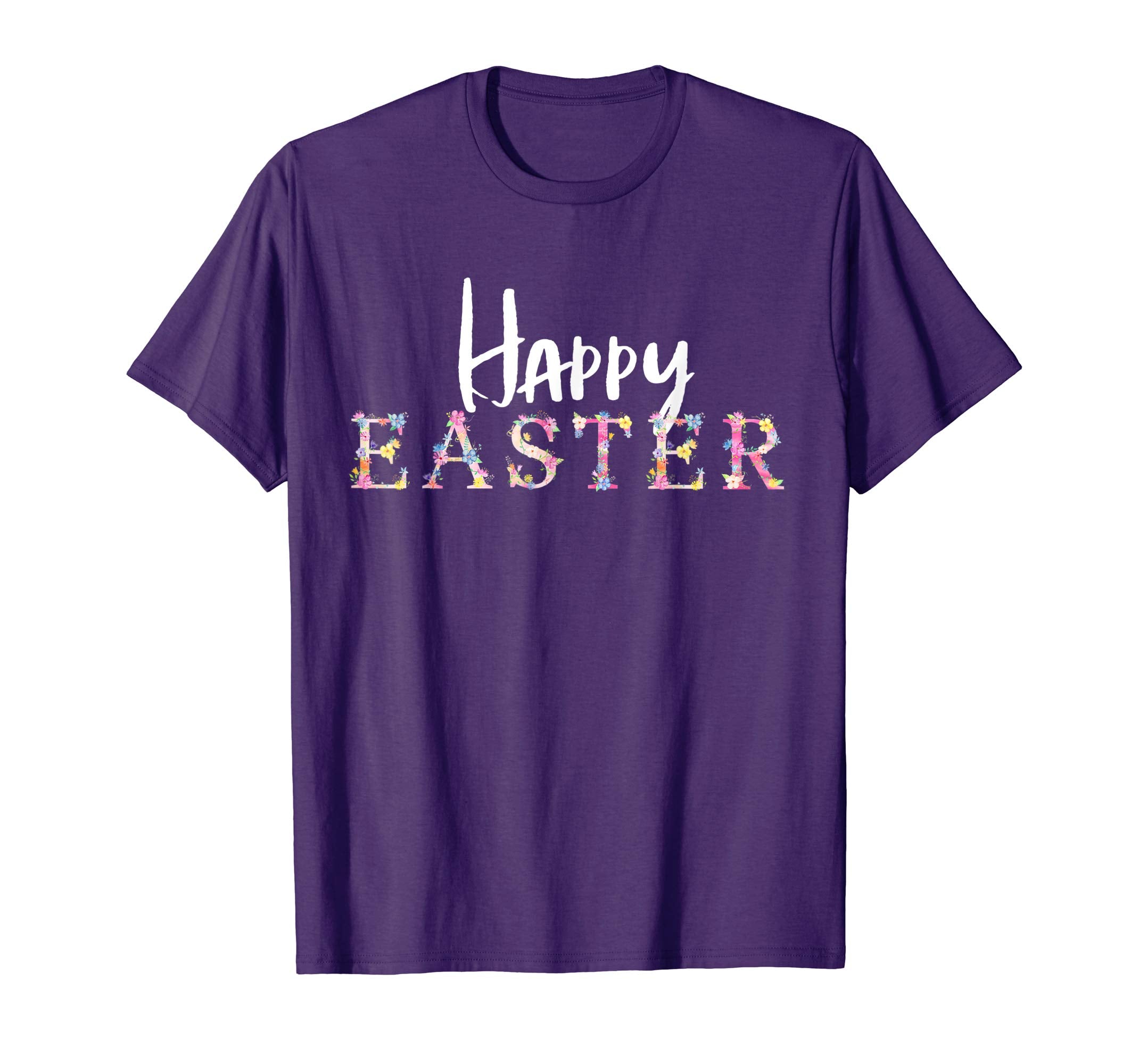 Happy Easter Celebration Flower T-Shirt Floral Party Tee