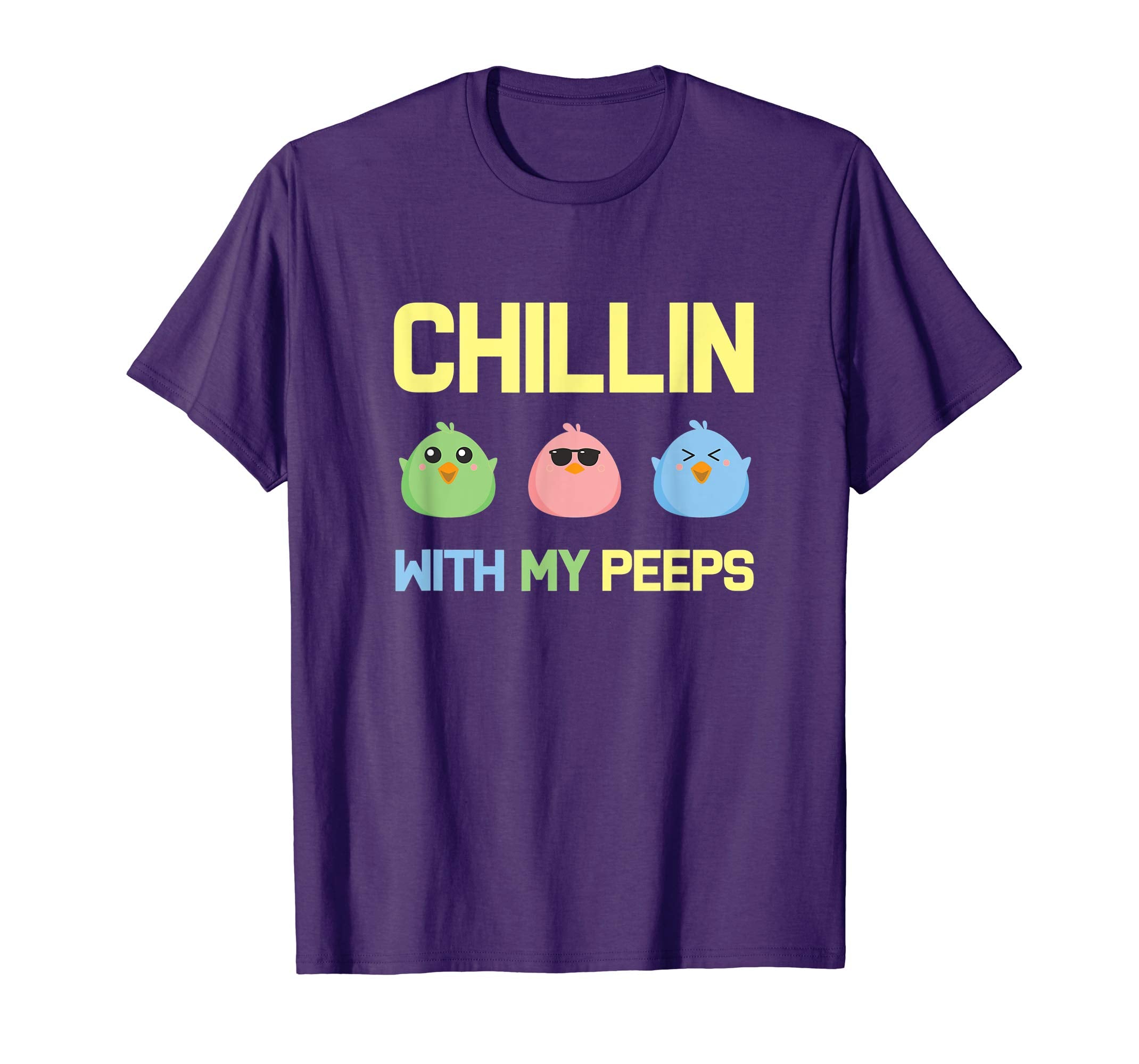 Chillin With My Peeps Easter Bunny Tshirt