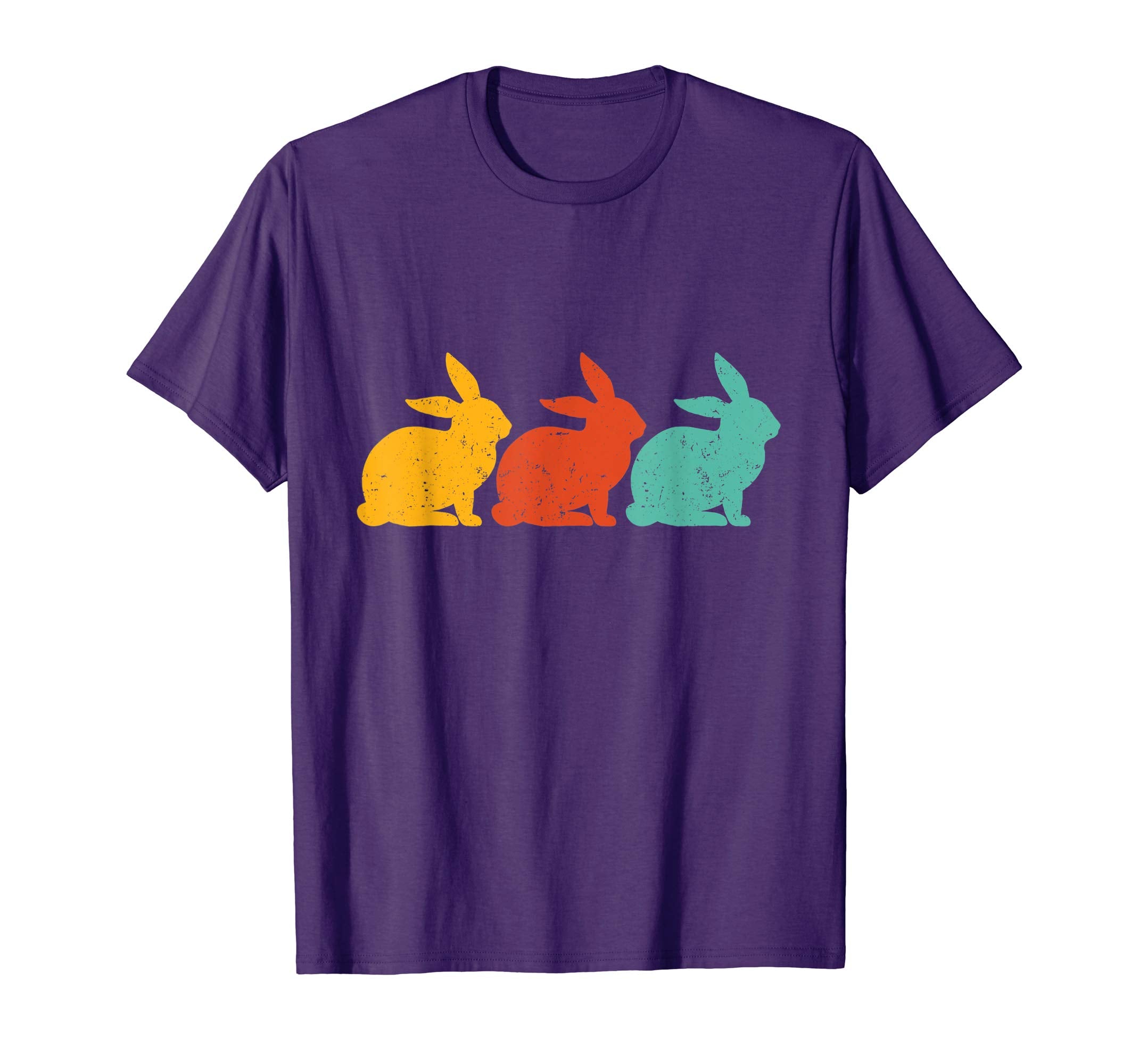 Retro Vintage Bunny Shirts Happy Easter Gifts Women Men Kids