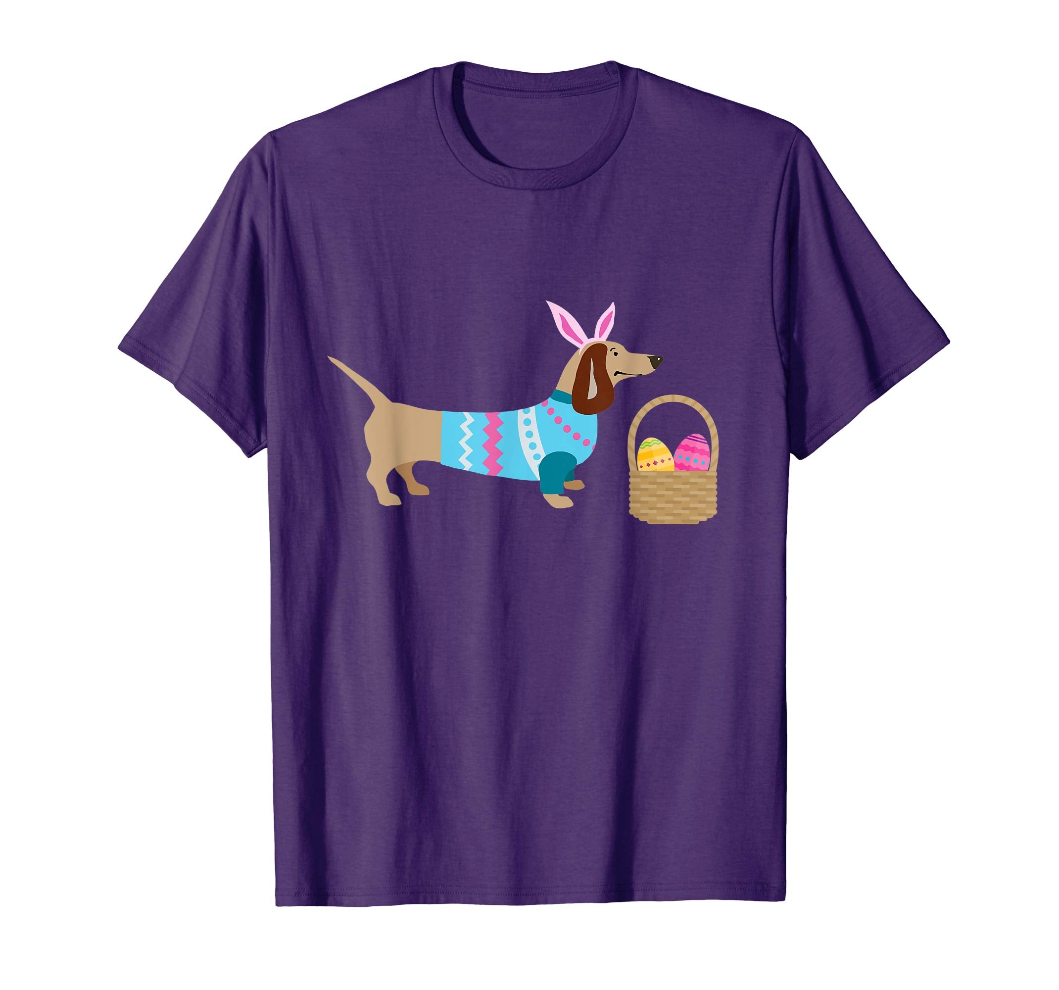 Weiner Daschund Easter T-shirt Doxie in Dog Dress