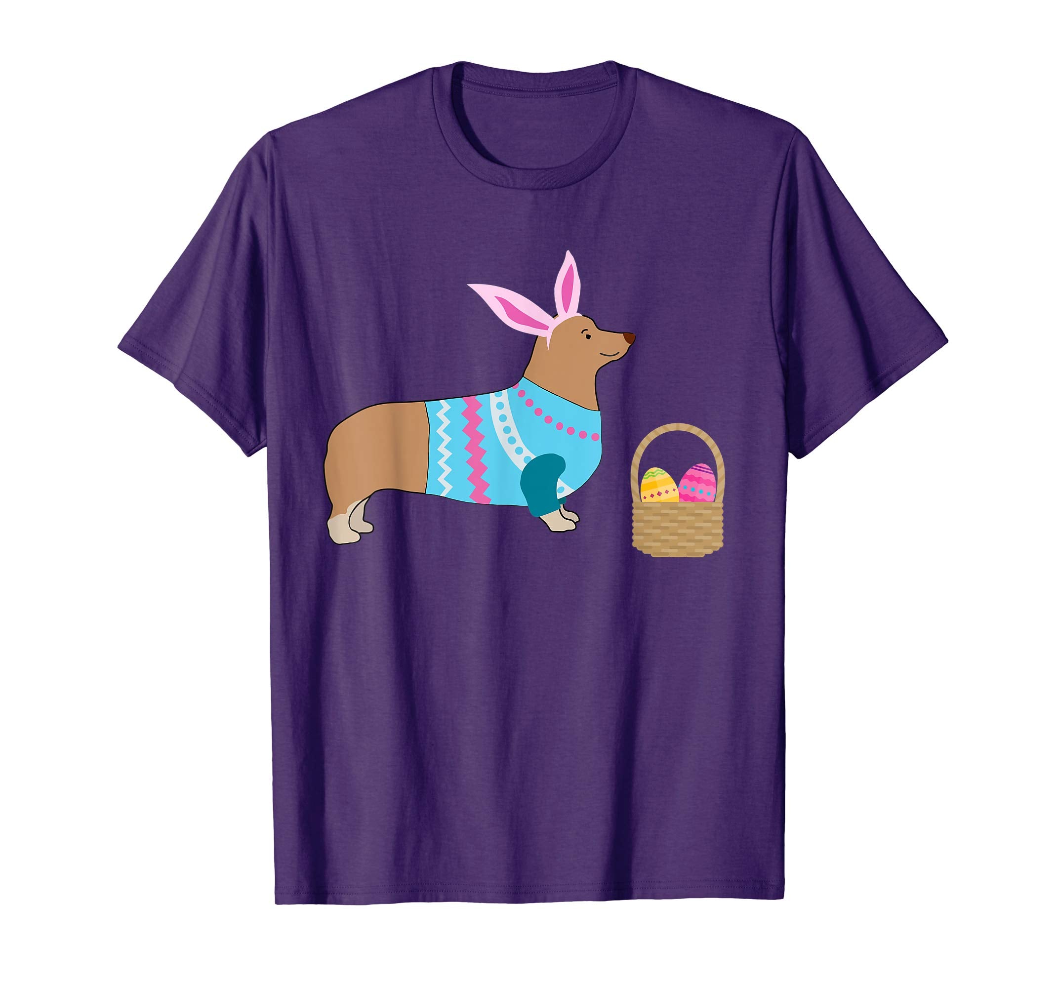 Corgi Easter T-shirt Pembroke Welsh Corgi in Dog Dress