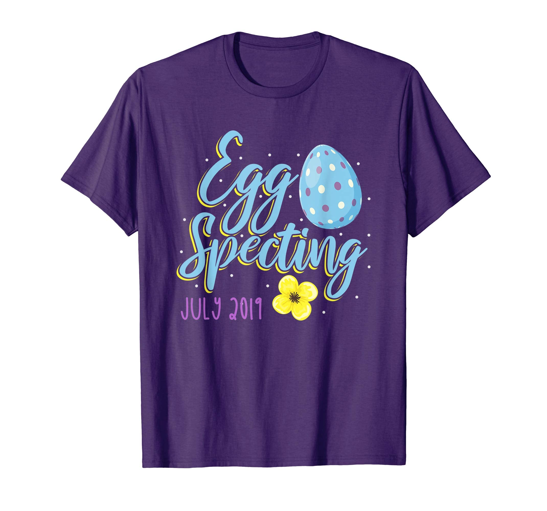 Eggspecting a Baby T Shirt Pregnant Mom Easter Egg July 2019
