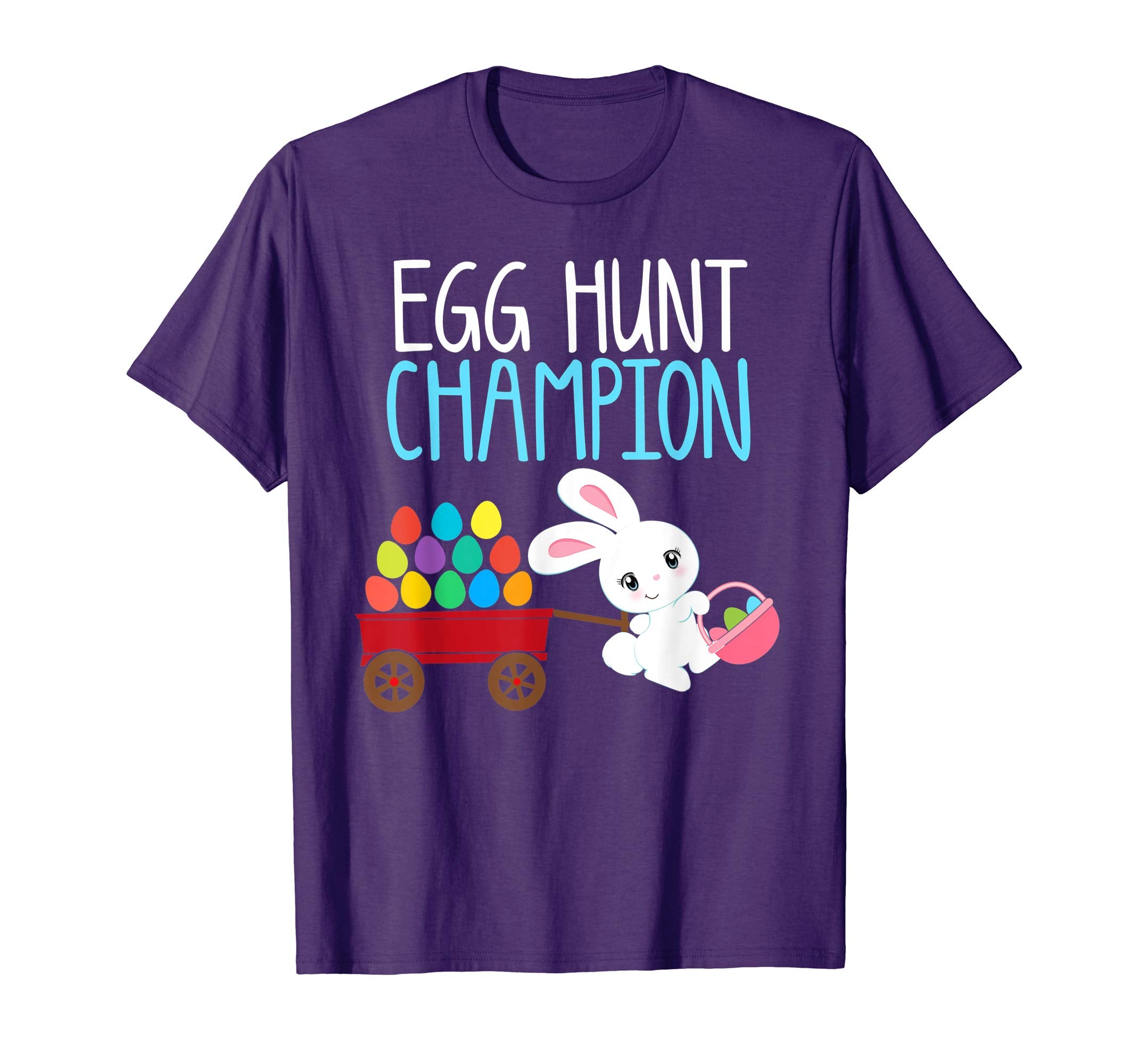Easter Bunny T-Shirt Girls Kids Toddlers EGG HUNT CHAMPION