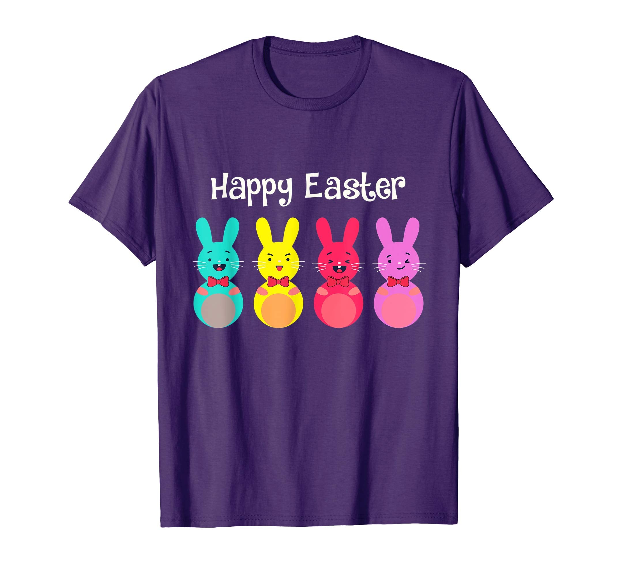 Happy Easter Shirt For Boys Girls Women Men Colorful Eggs