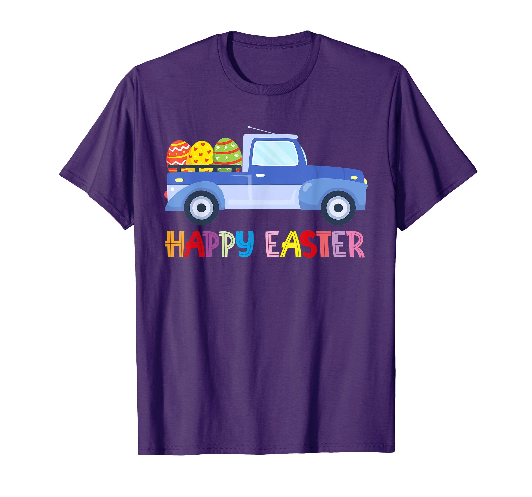 Happy Easter Truck Egg Hunt Is On Kids Boys Girls Shirt Gift