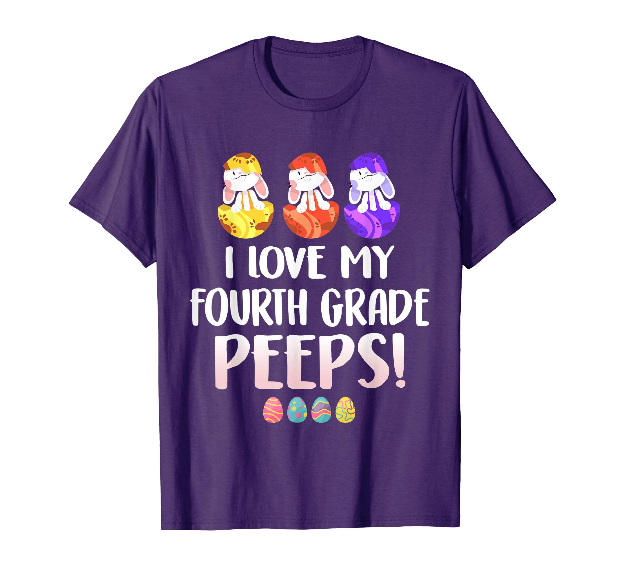I Love My Fourth Grade Peeps Easter Day T-Shirt