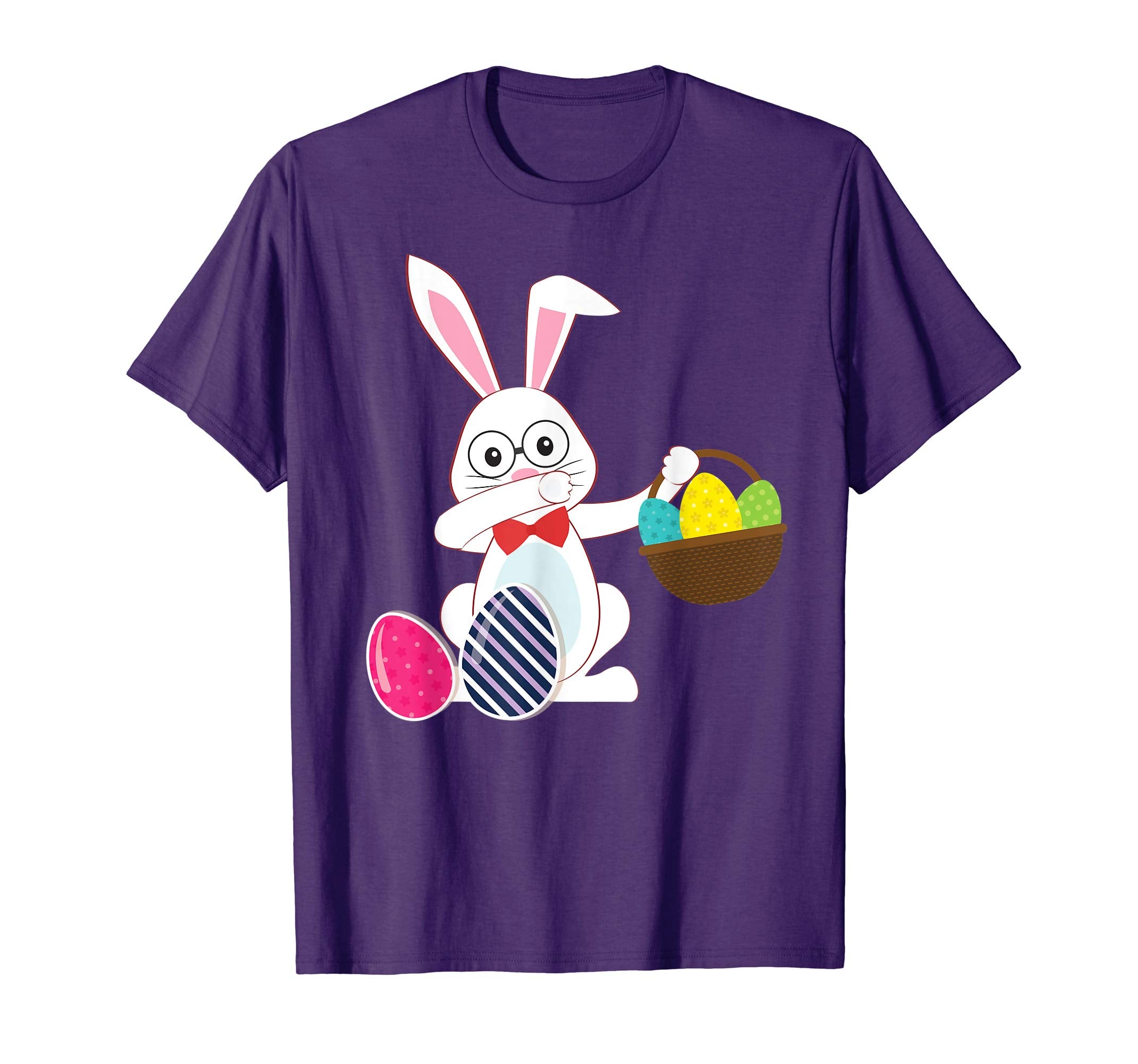 Cute Bunny Dab Dabbing Around The Easter Eggs T-Shirt Lovely