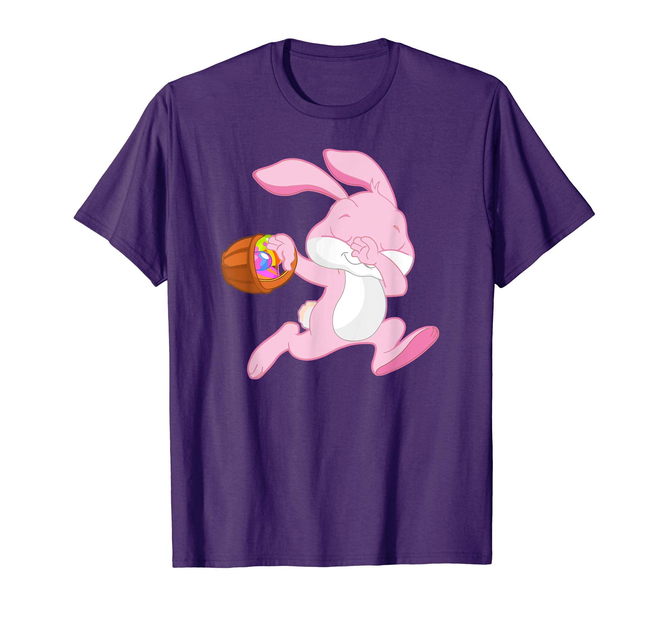 Easter Pink Rabbit Shirt, Cute Running Bunny Tee Gift