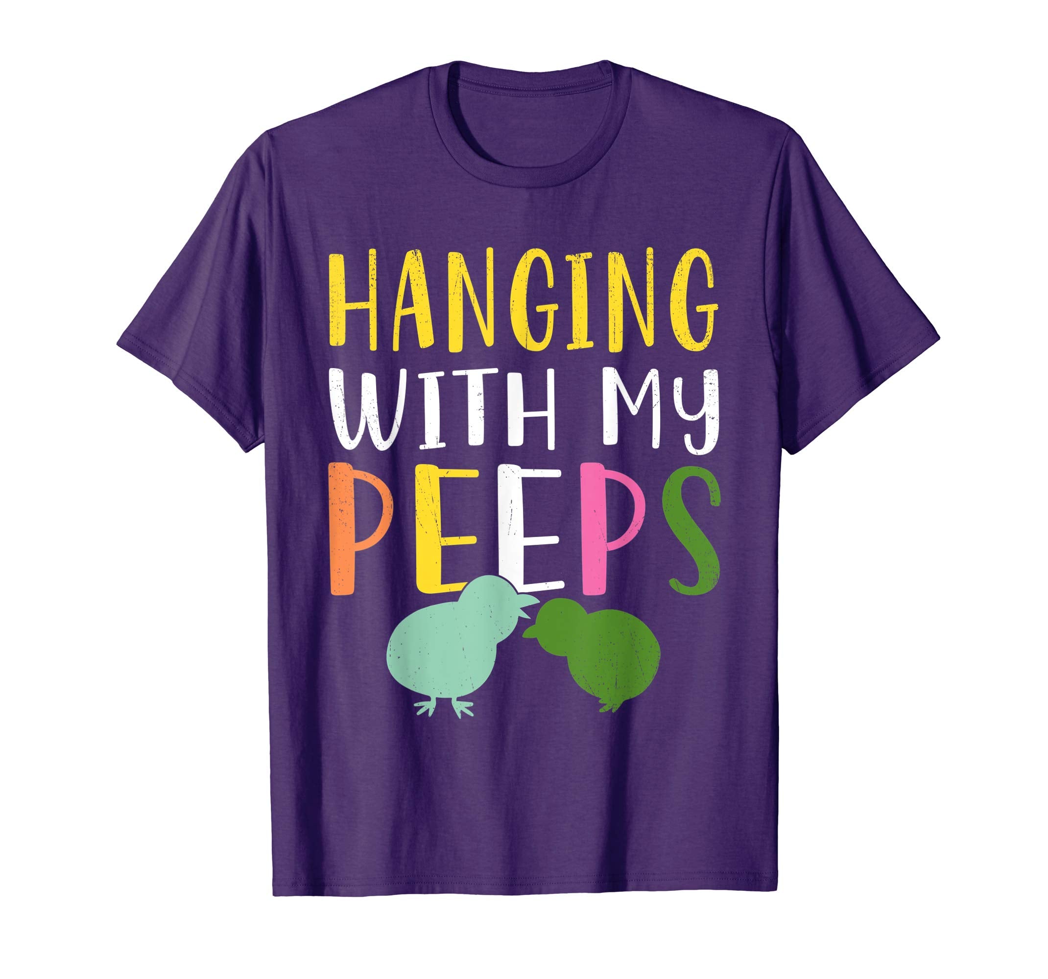 Kids Hanging With My Peeps Shirt Easter Egg Hunt T-shirt