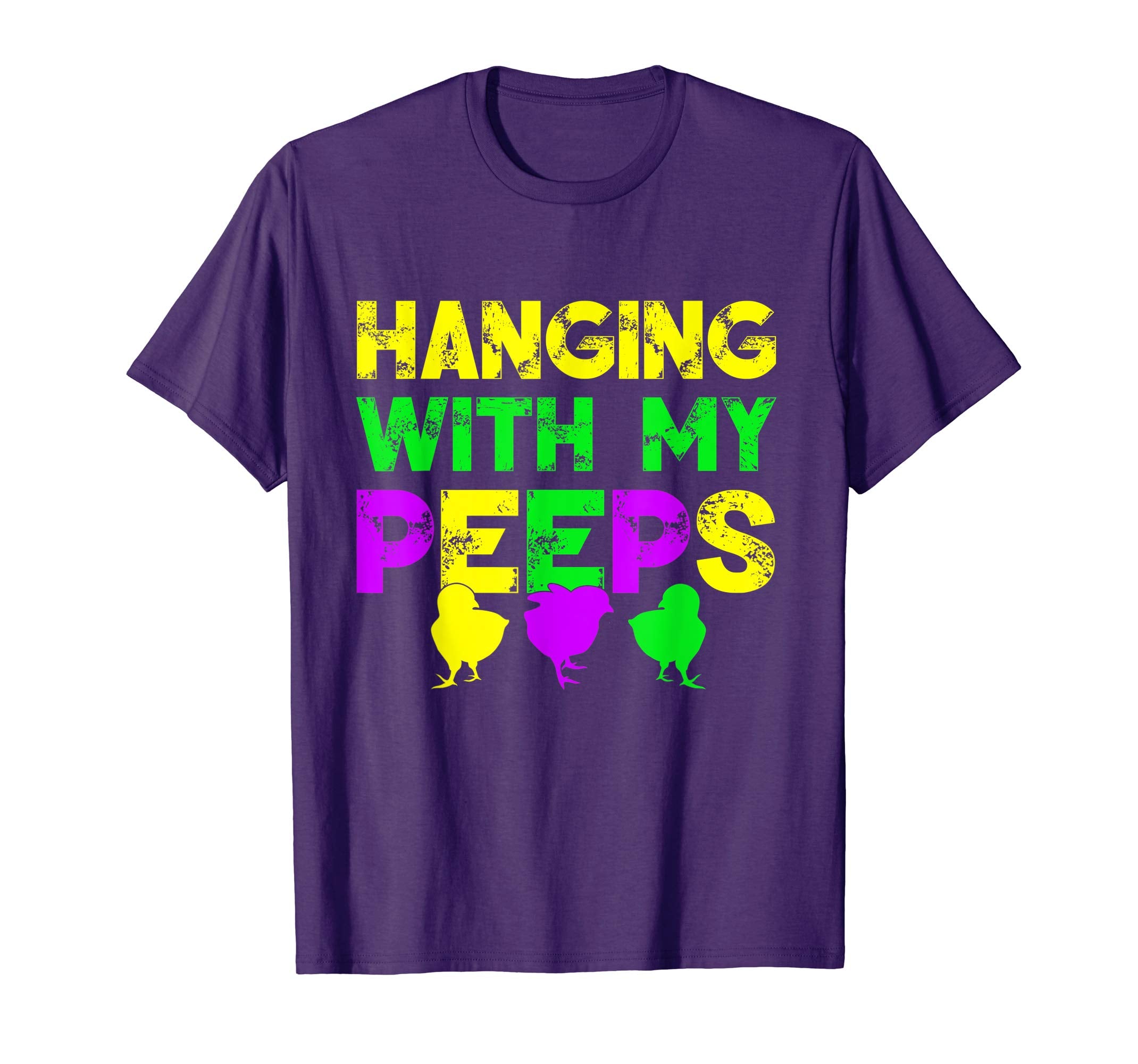 Hanging With My Peeps Happy Easter Kids Boys Girls T Shirt