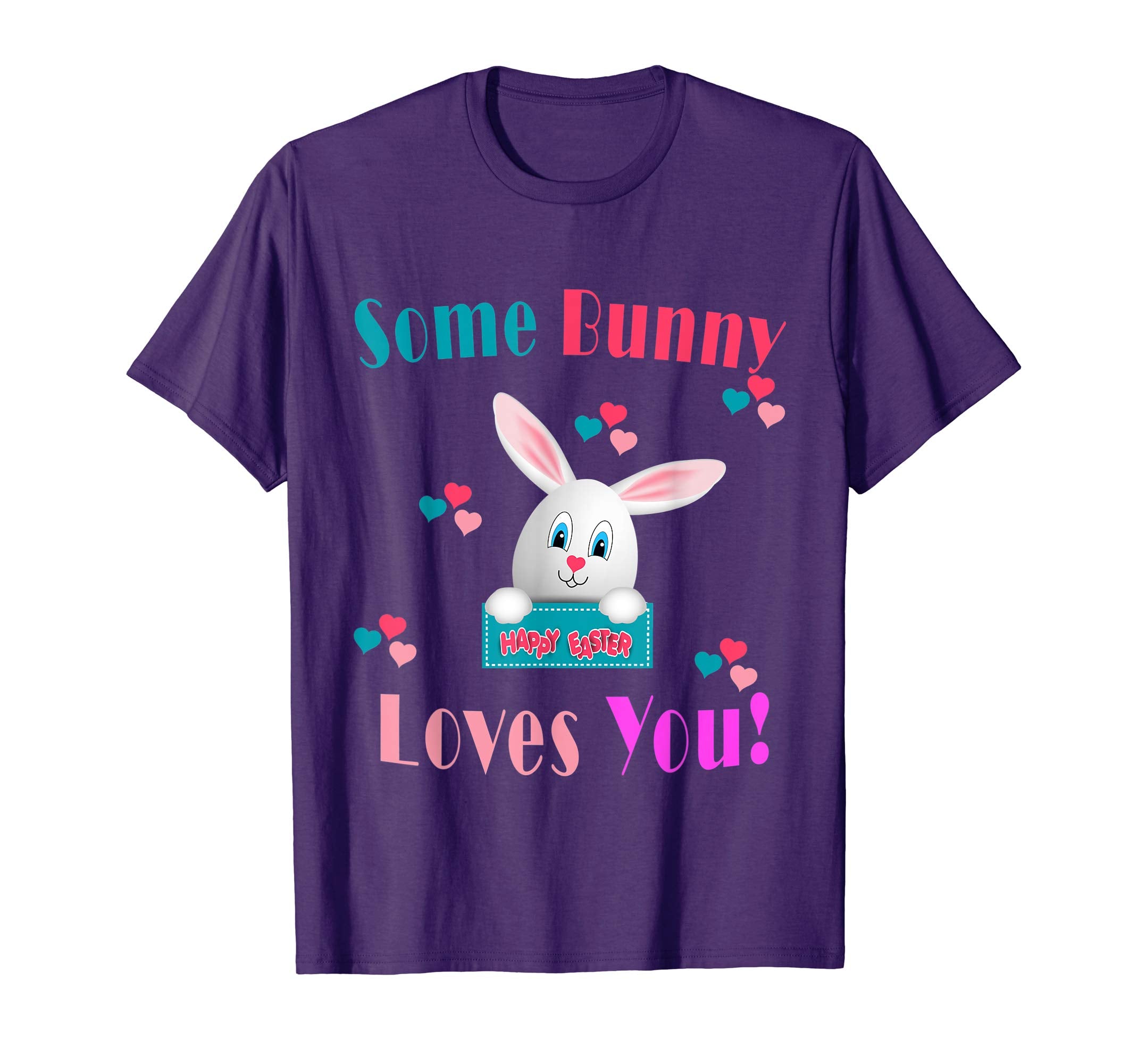some bunny loves you shirt Easter kids tee