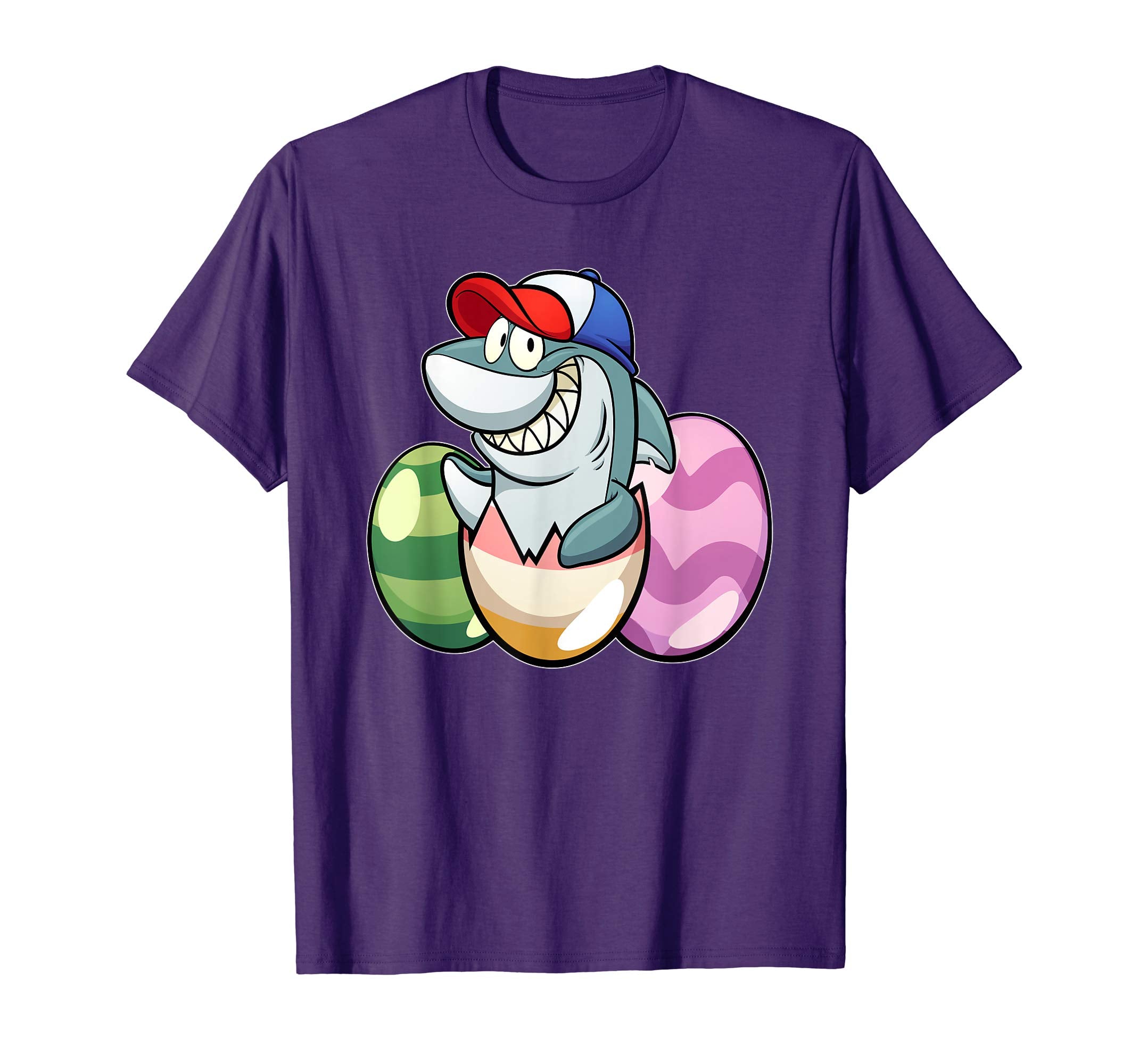 Easter Shirts For Kids Boys Girls Shark Shirt Easter Eggs
