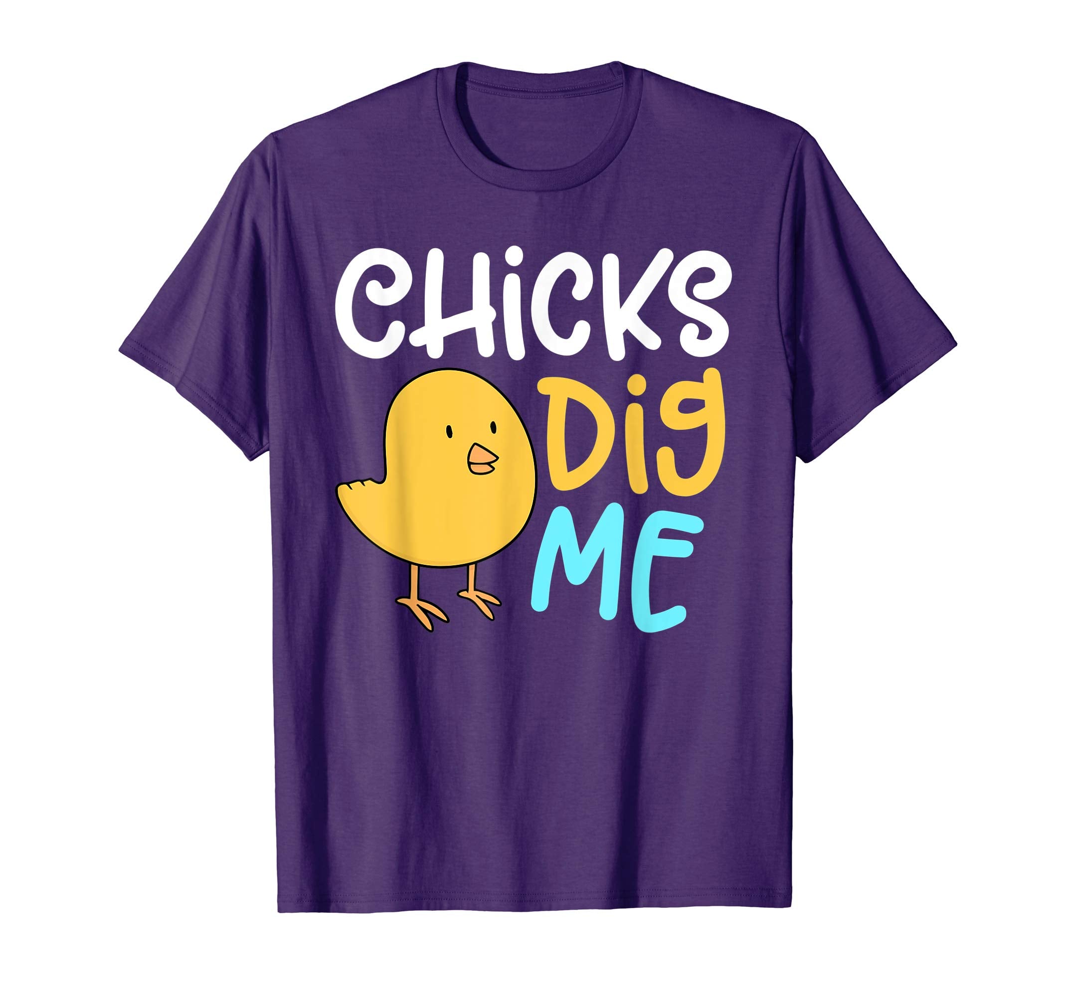 Chicks Dig Me Egg Hunt Happy Easter Kids Boys Girls T Shirt
