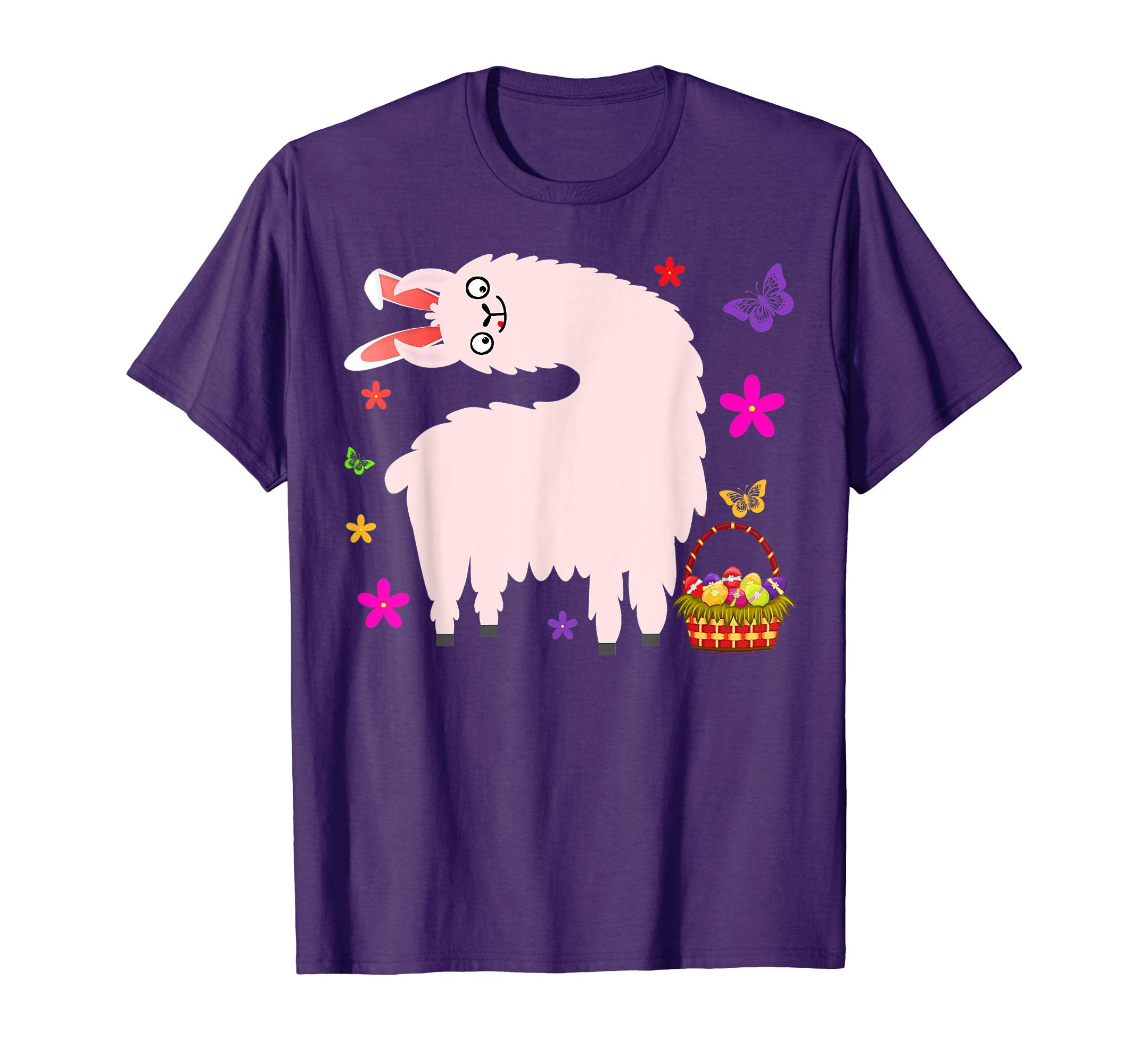 Funny Easter Llama with Bunny Ears T-Shirt Gift