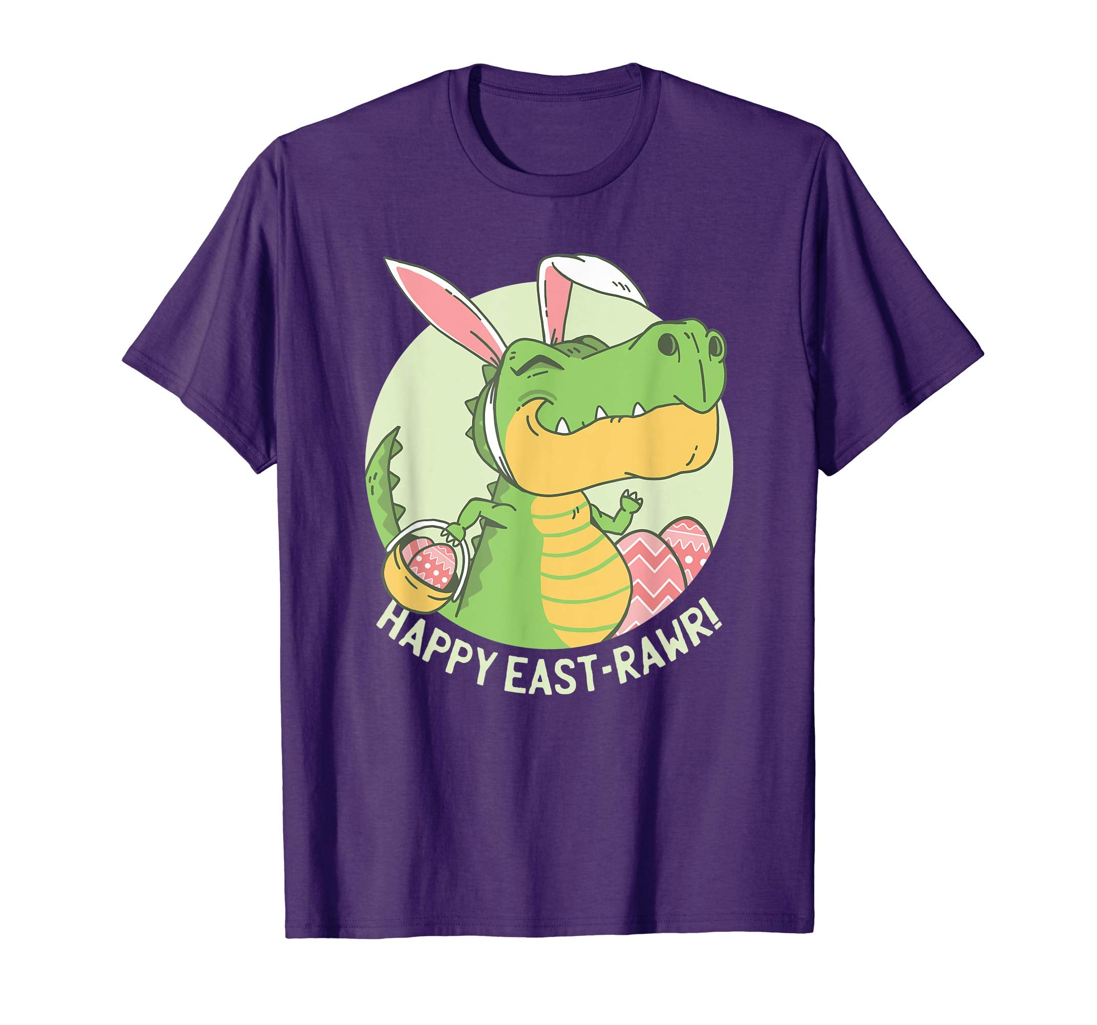 Funny Easter T-Rex Dinosaur T Shirt Gift for Kids, Men Women
