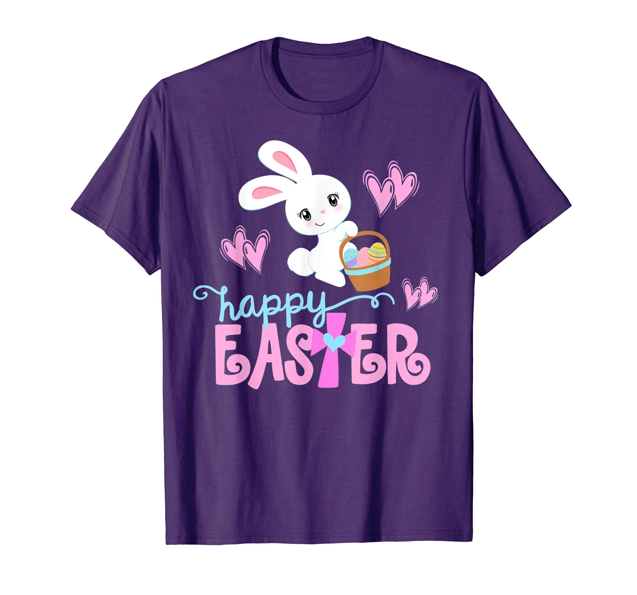 HAPPY EASTER Bunny Shirt Christian Love Jesus Shirt Girl Kid