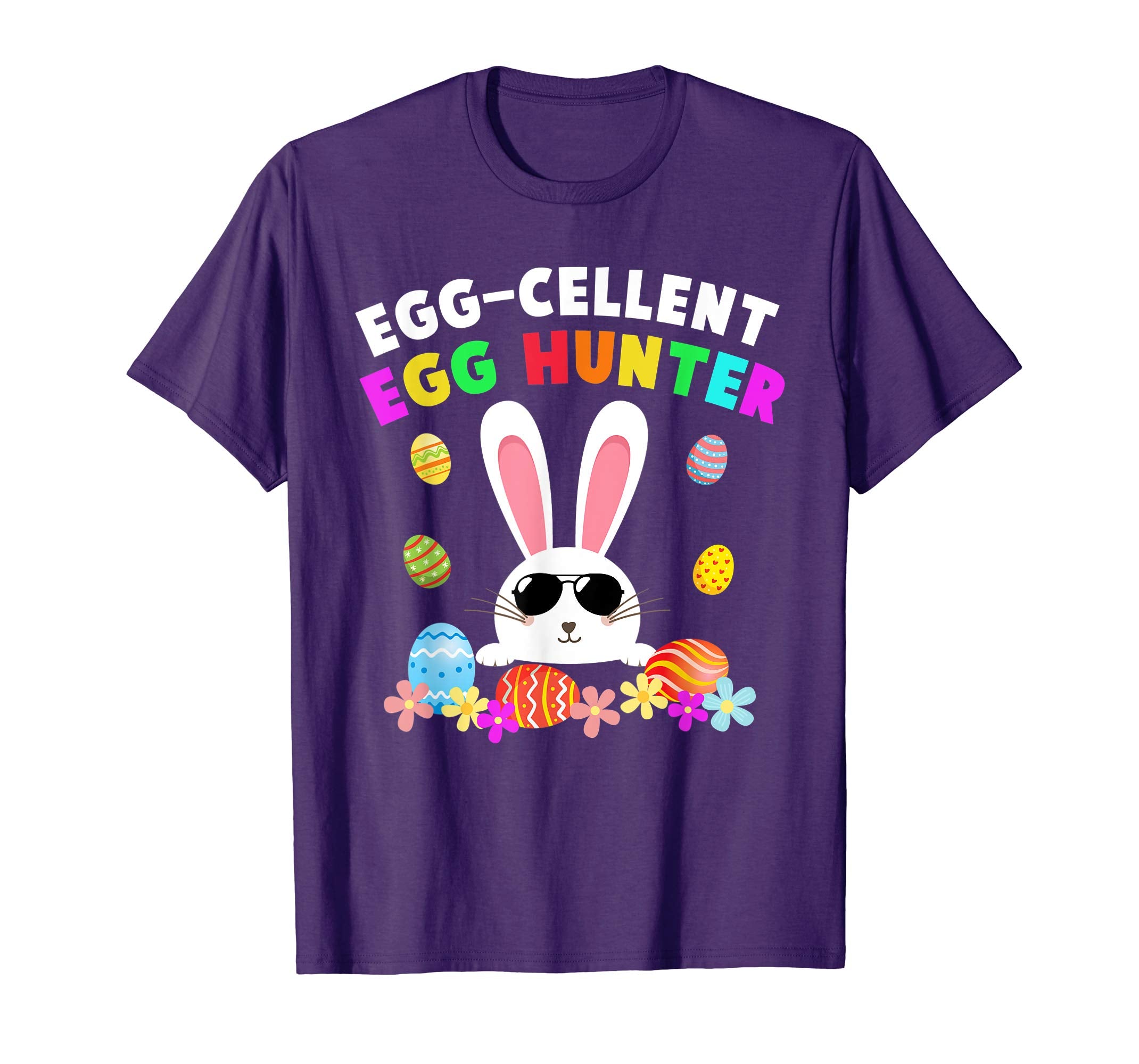 Egg-cellent Egg Hunter Easter T-Shirt Boys Girls Bunny Gift