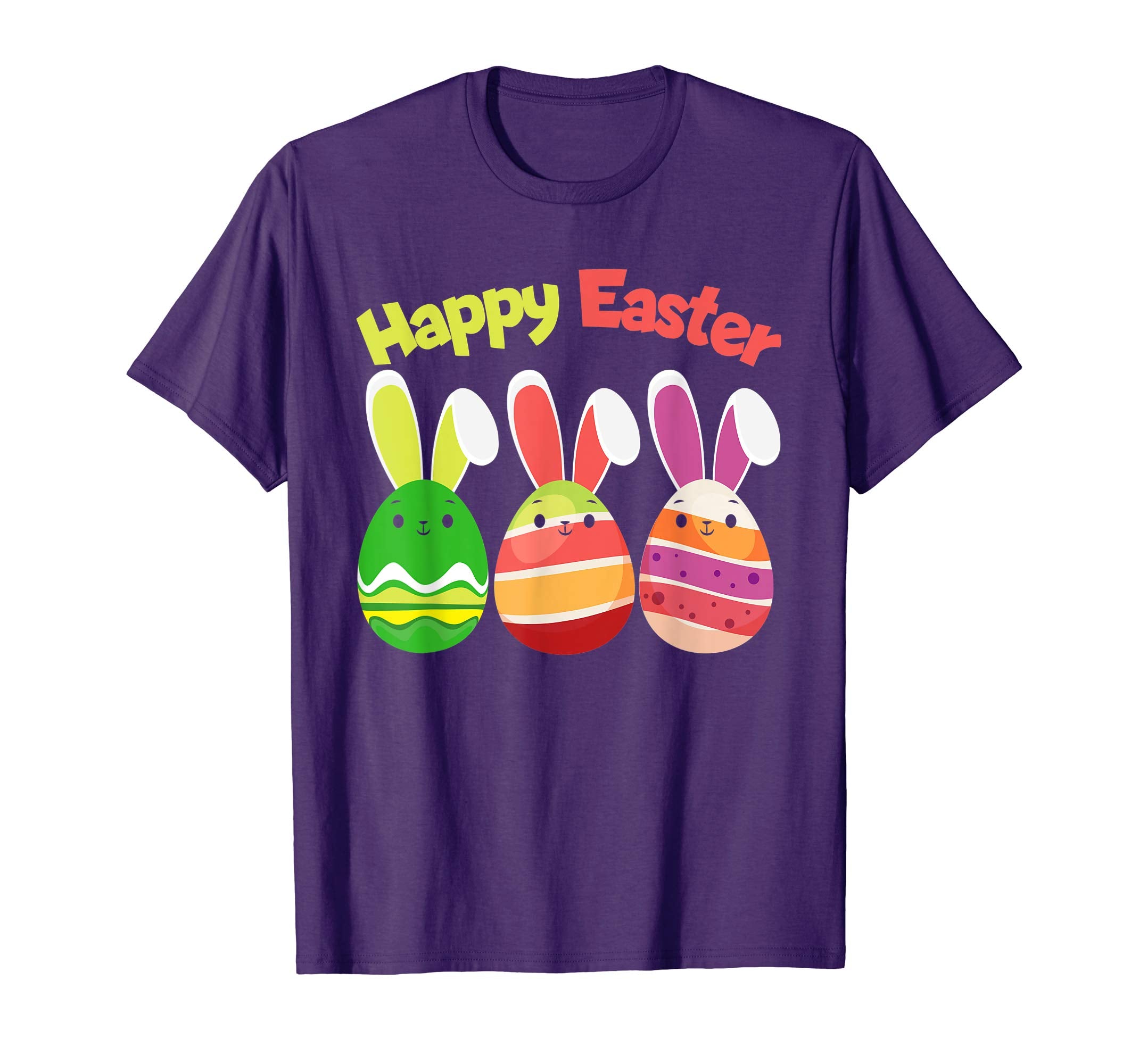 Easter T Shirt Happy Easter Bunny Eggs Tshirt Colorful Gift