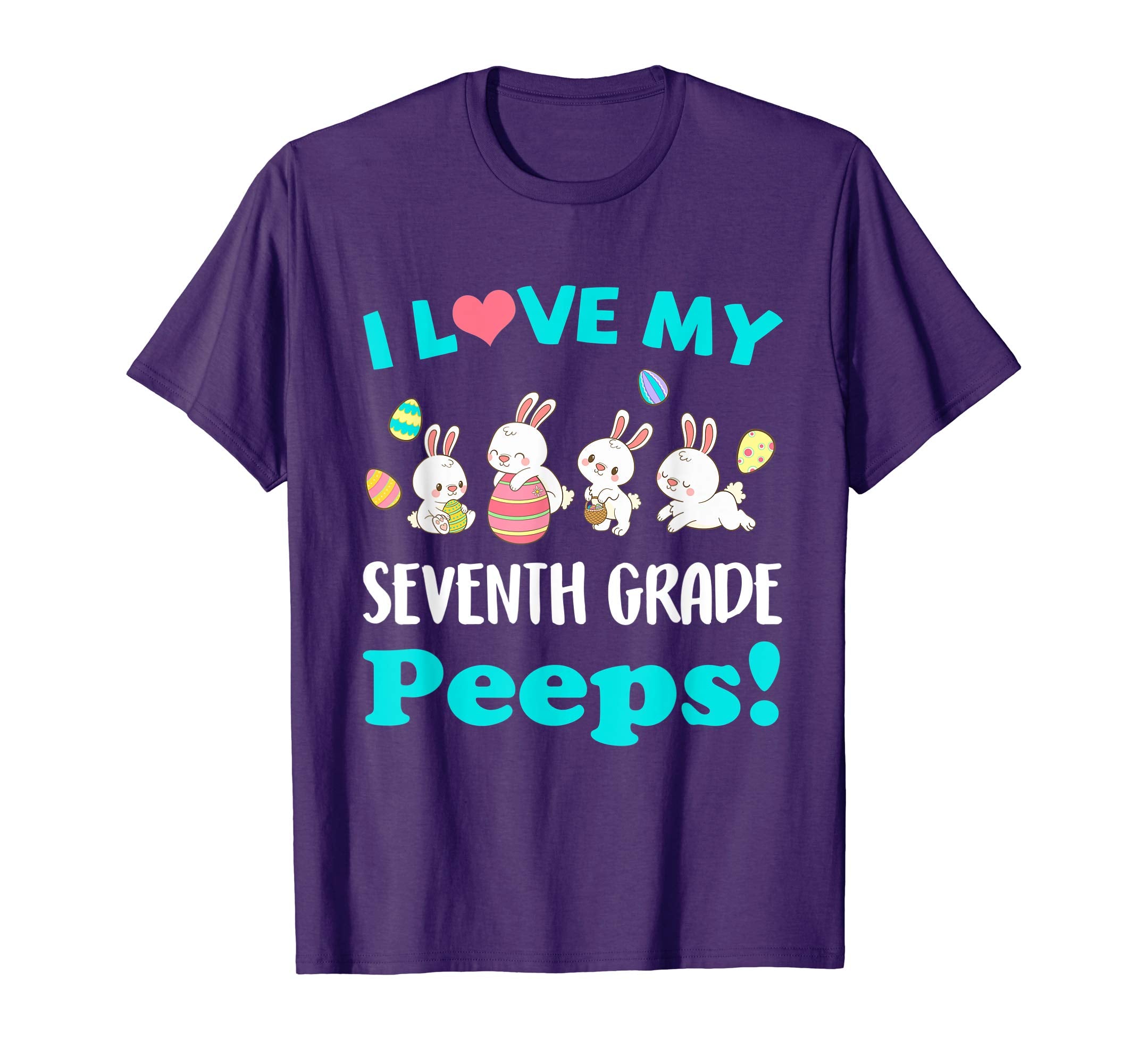 I Love My Seventh Grade Peeps Easter Day T-Shirt
