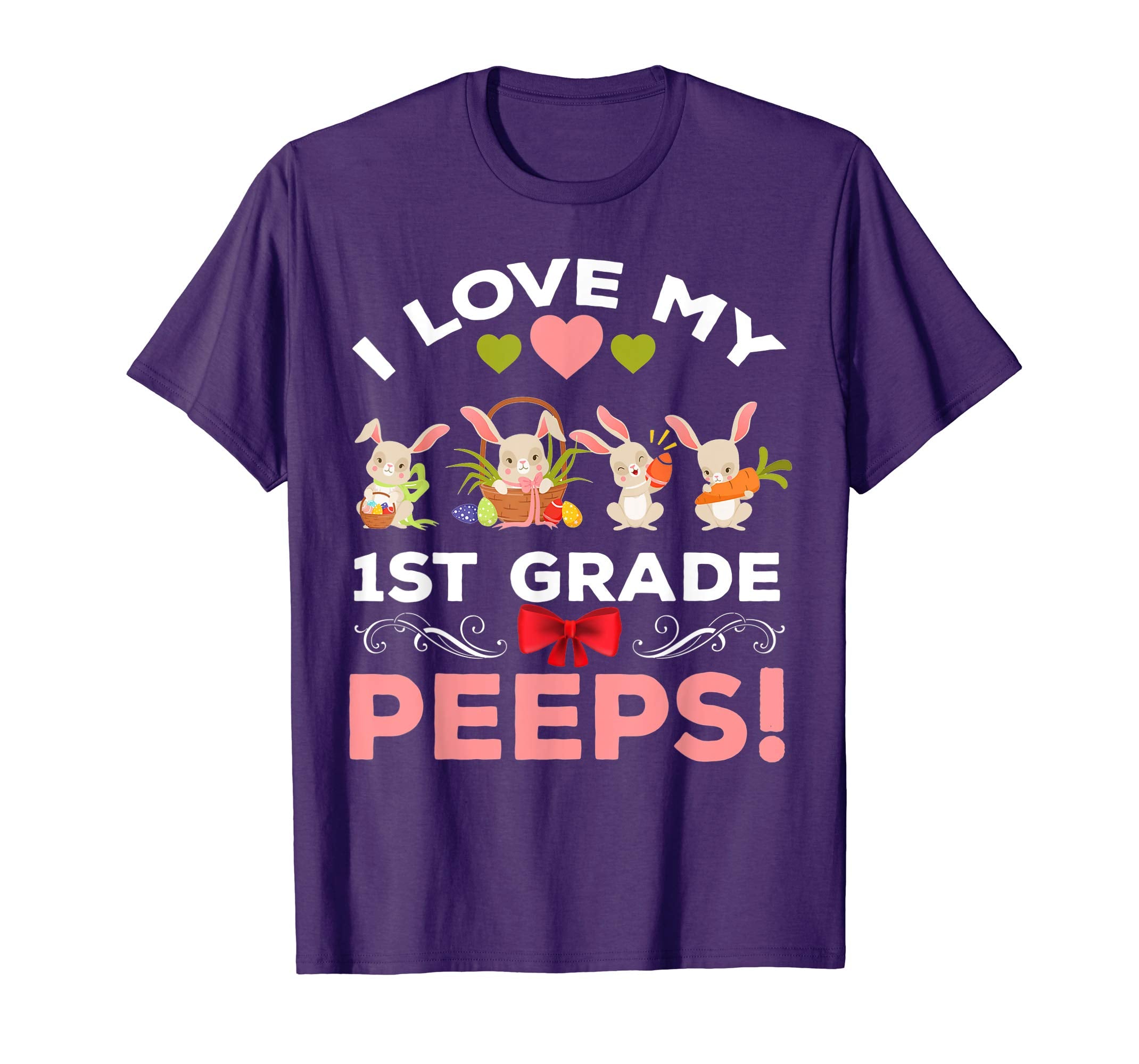 I Love my 1st Grade Peeps Easter First Grade Teacher Shirt