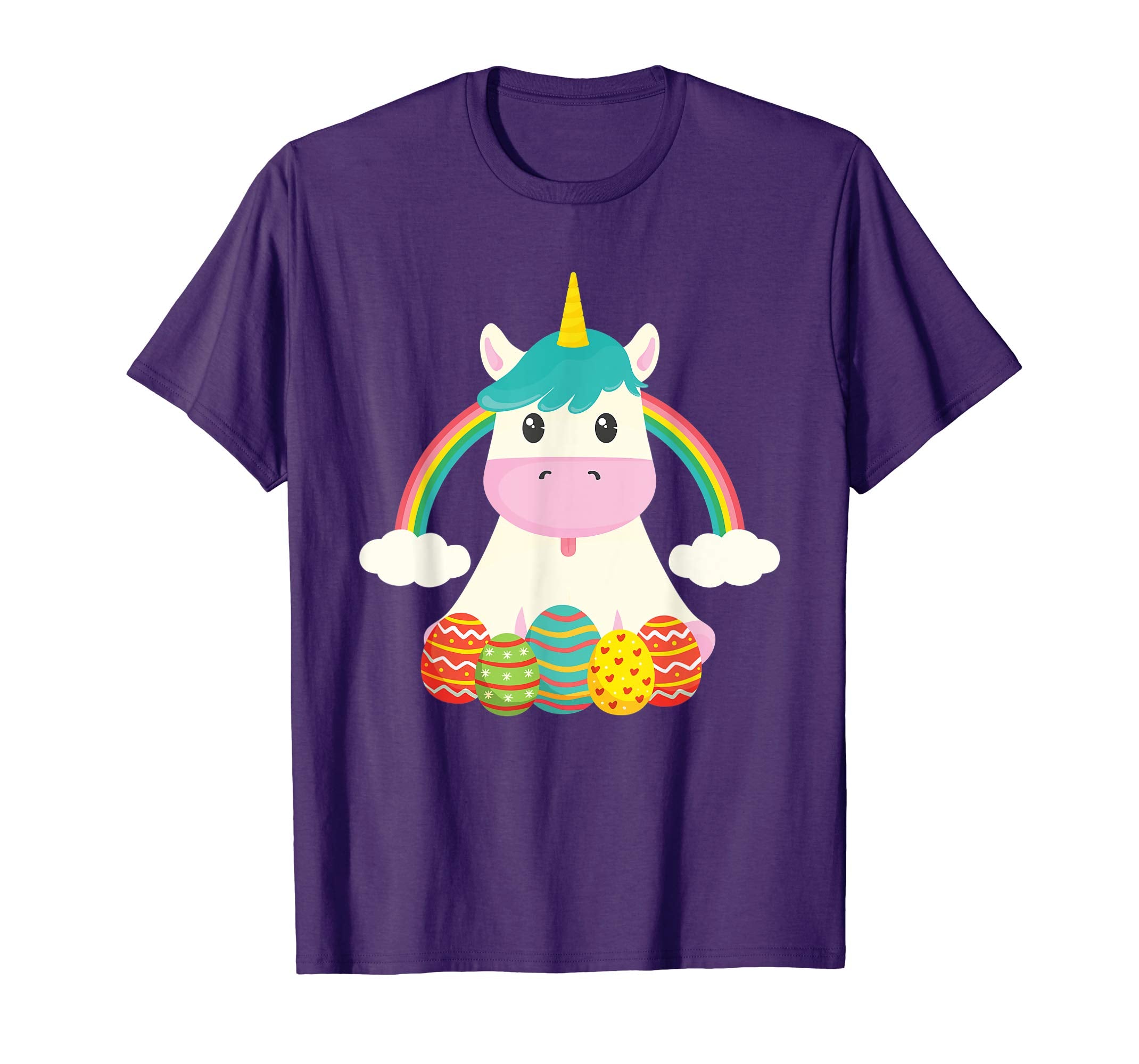 Cute Unicorn Easter Eggs T-Shirt Gifts for Kids Boys Girls