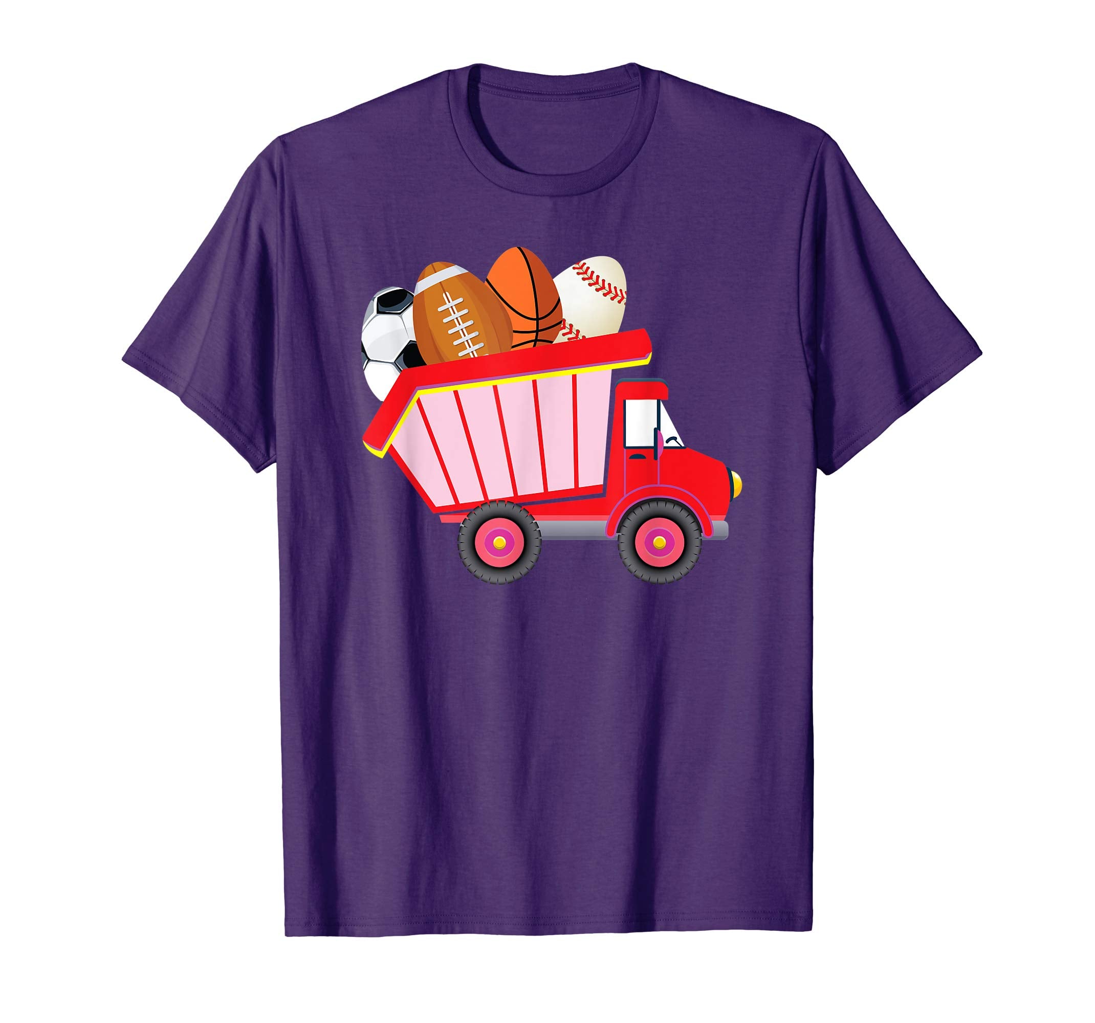 Dump Truck Loads Of Eggs Balls Easter Day Kids T-Shirt Egg