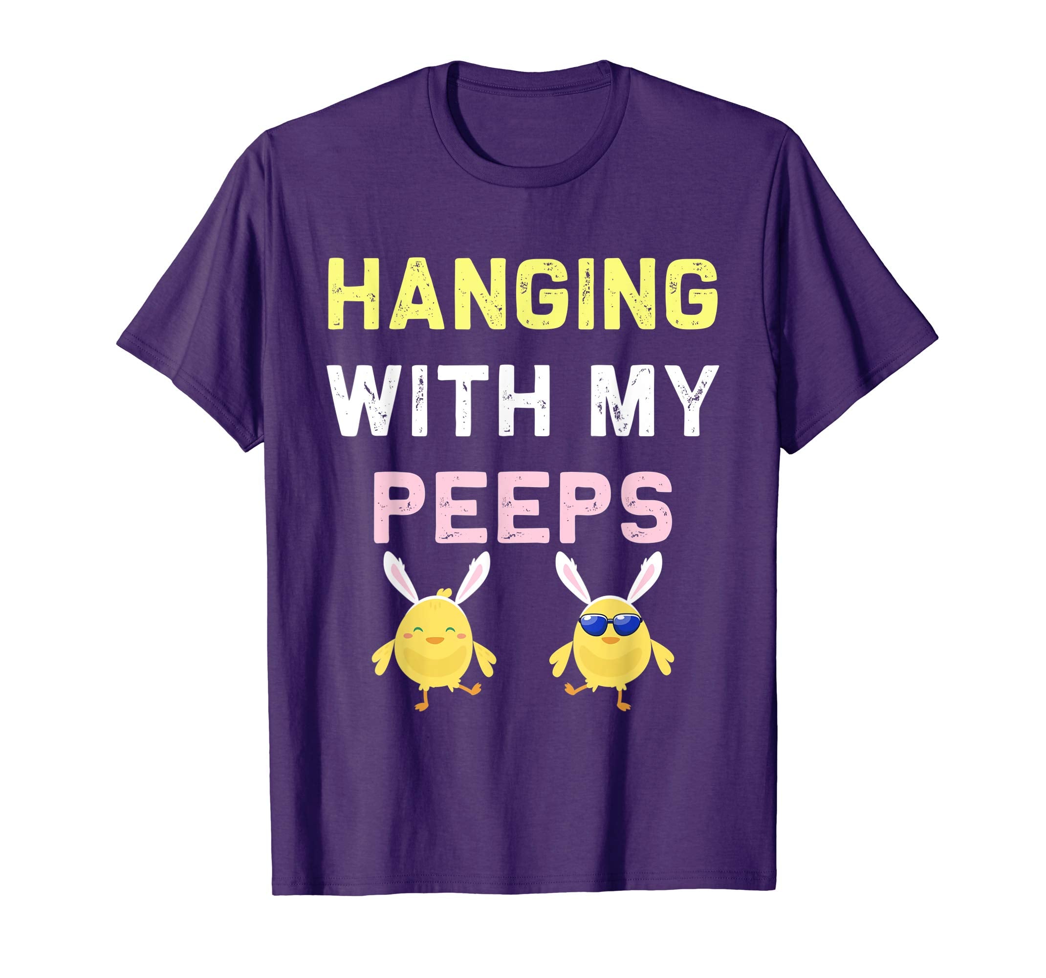 Hanging With My Peeps Happy Easter Kids Boys Girls T Shirt
