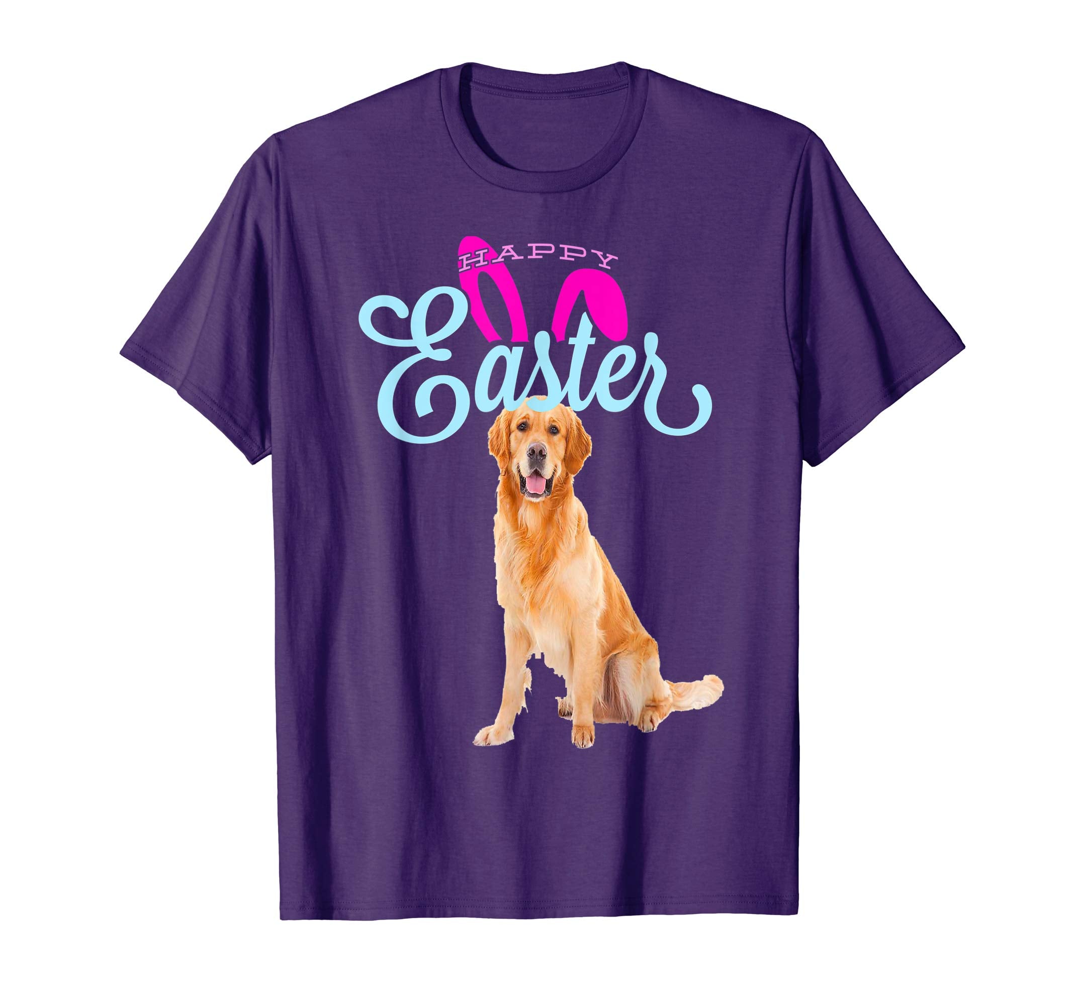 Easter Bunny Golden Retriever Tshirt Dog Men Women Gift