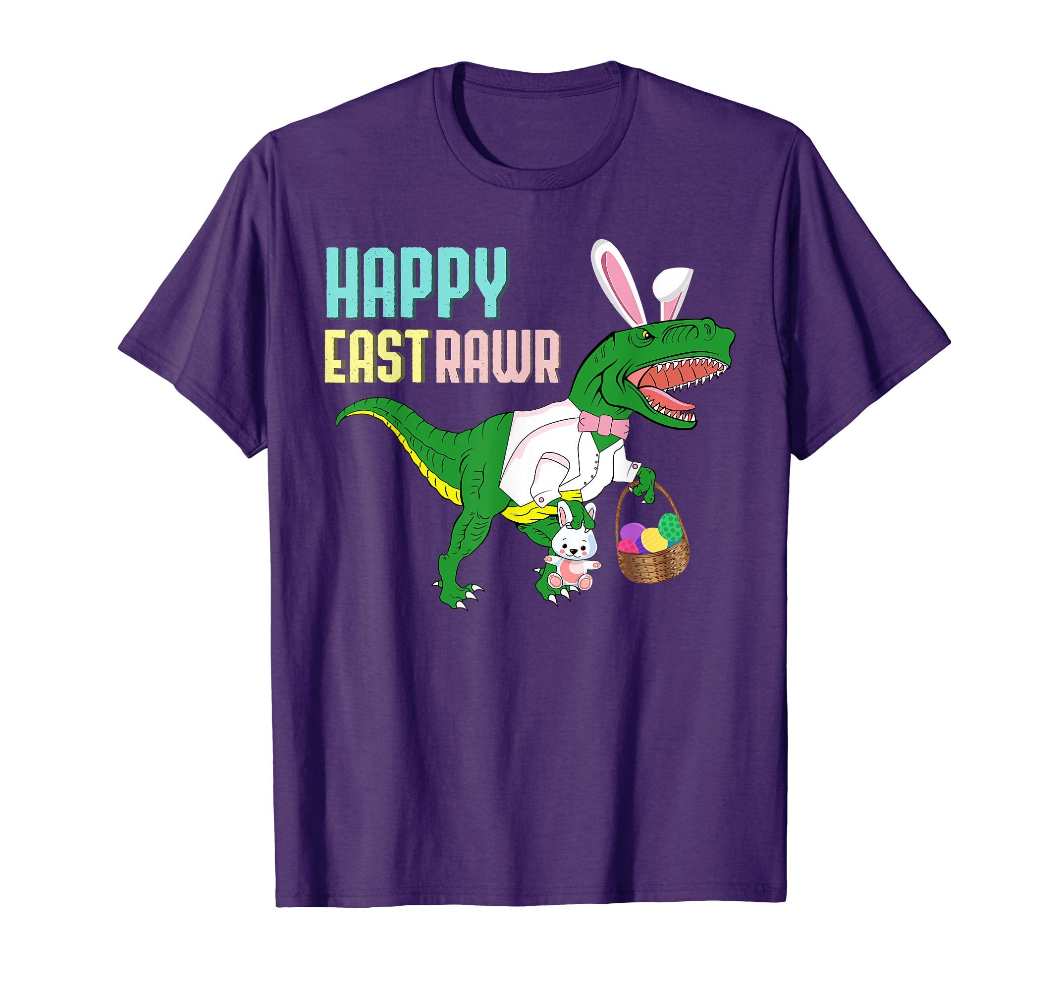 Easter Dinosaur T-Rex Shirt Funny Eastrawr Egg Bunny Tee