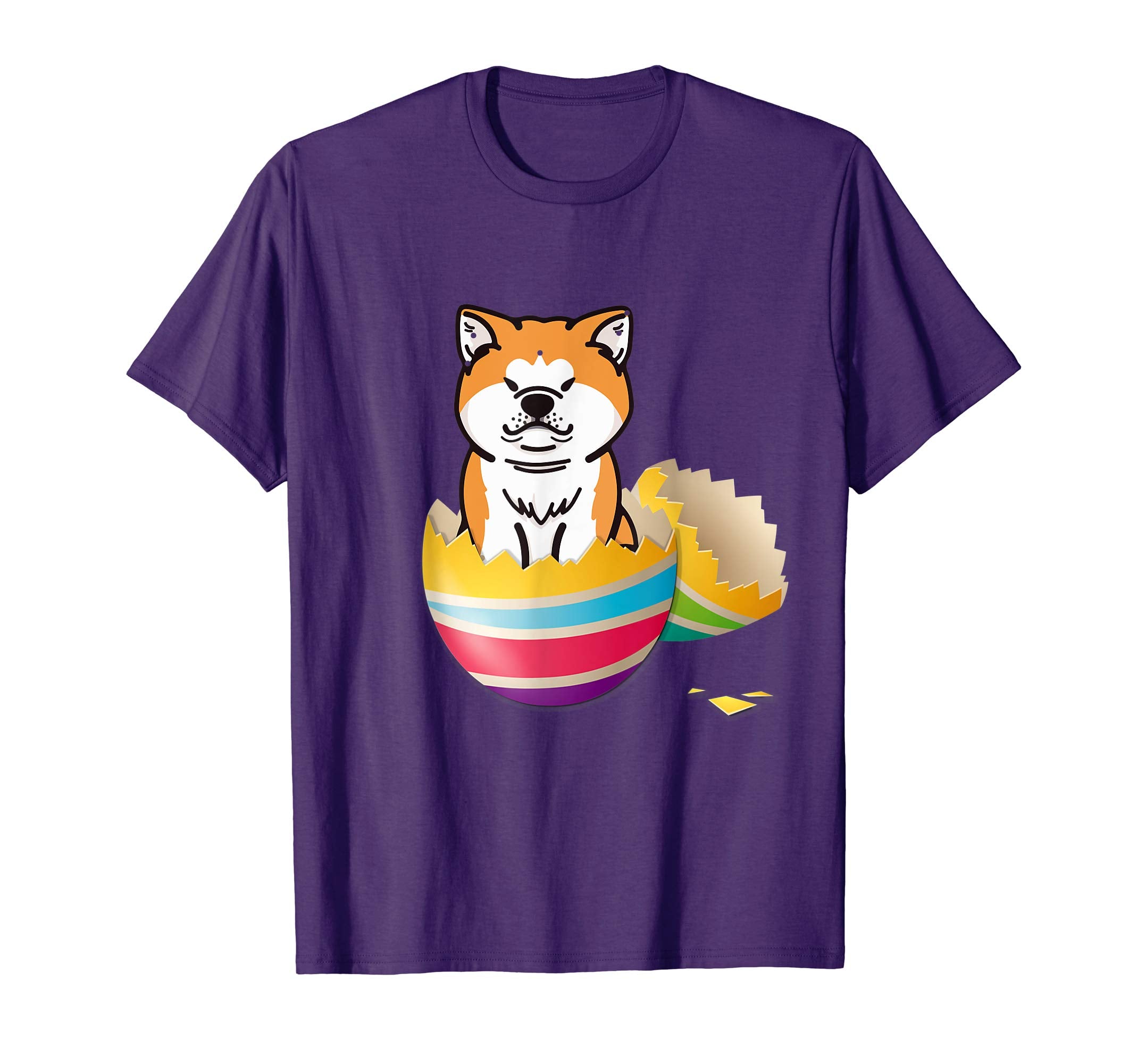 Akita Hatching From Easter Egg Easter Day Shirt