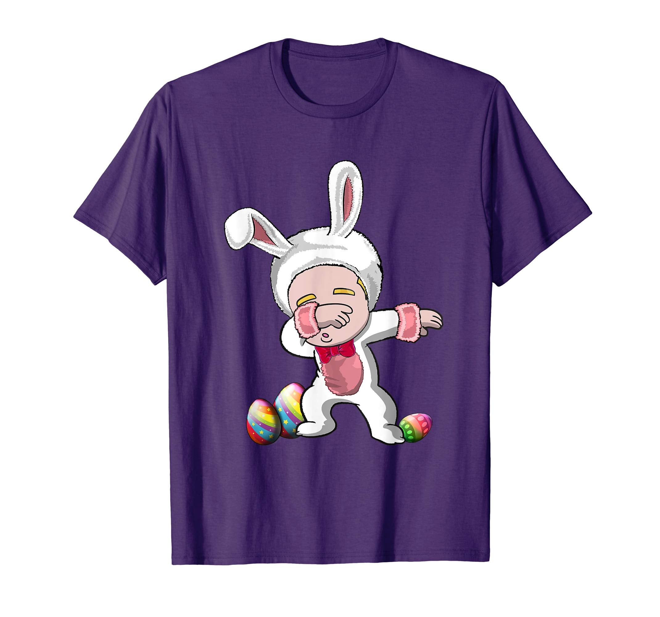 Easter Bunny Kid Dabbing Shirt Funny Easter Gift Boys Girls