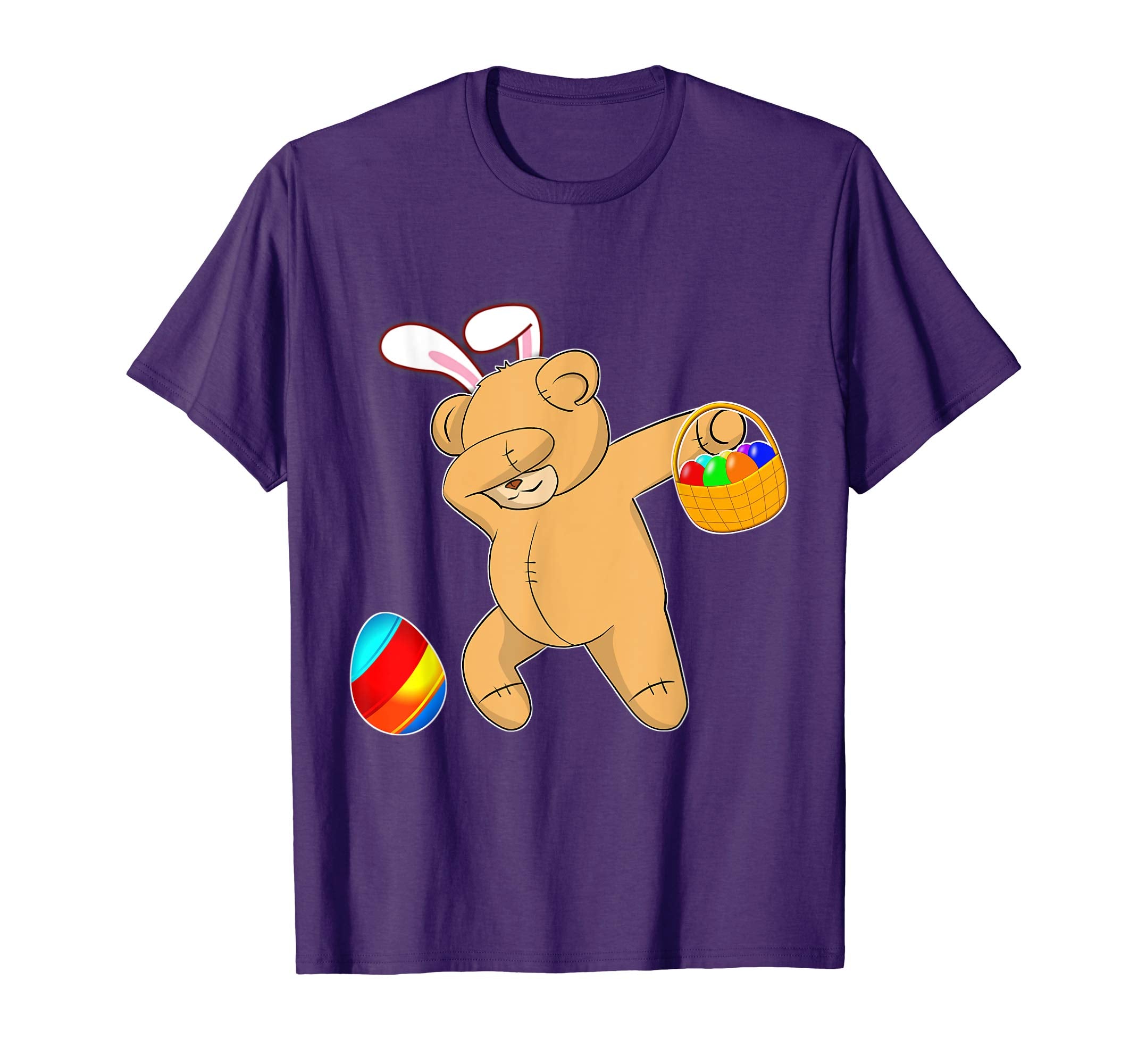 Easter Bunny Dabbing Teddy Bear Tshirt Easter Egg Gift