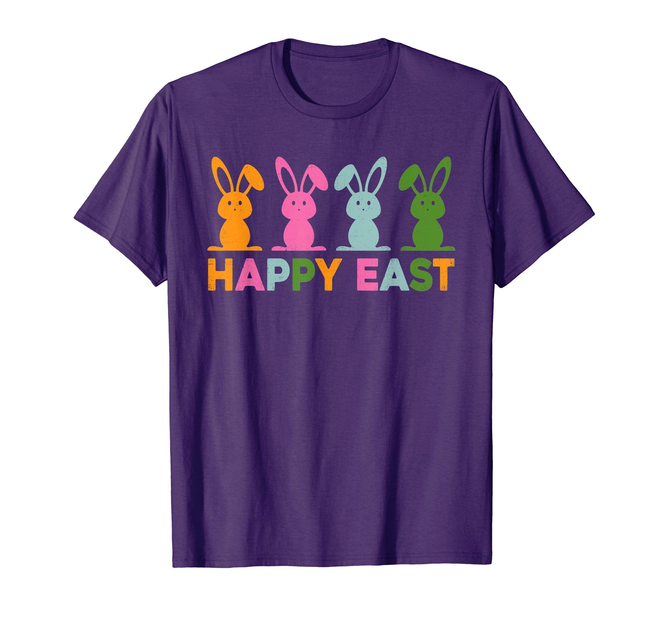 Happy Easter Shirt Colorful Bunny Eggs Gift TShirt