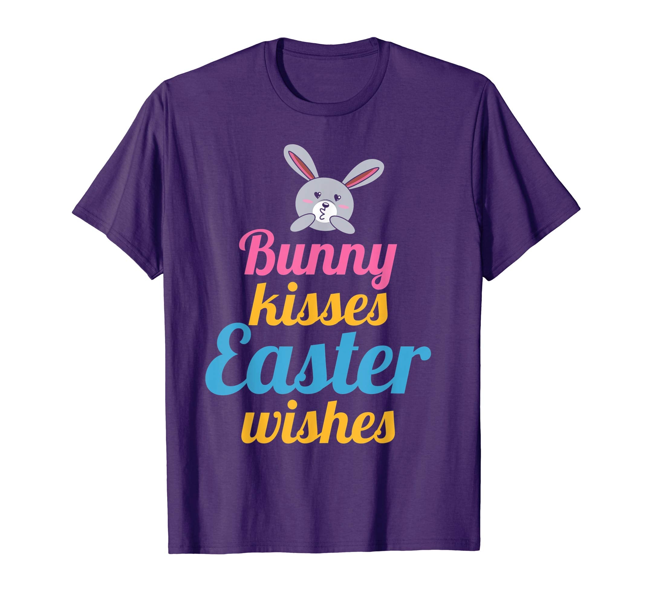 Bunny Kisses Easter Wishes Sunday Egg Hunt Hiding T Shirt
