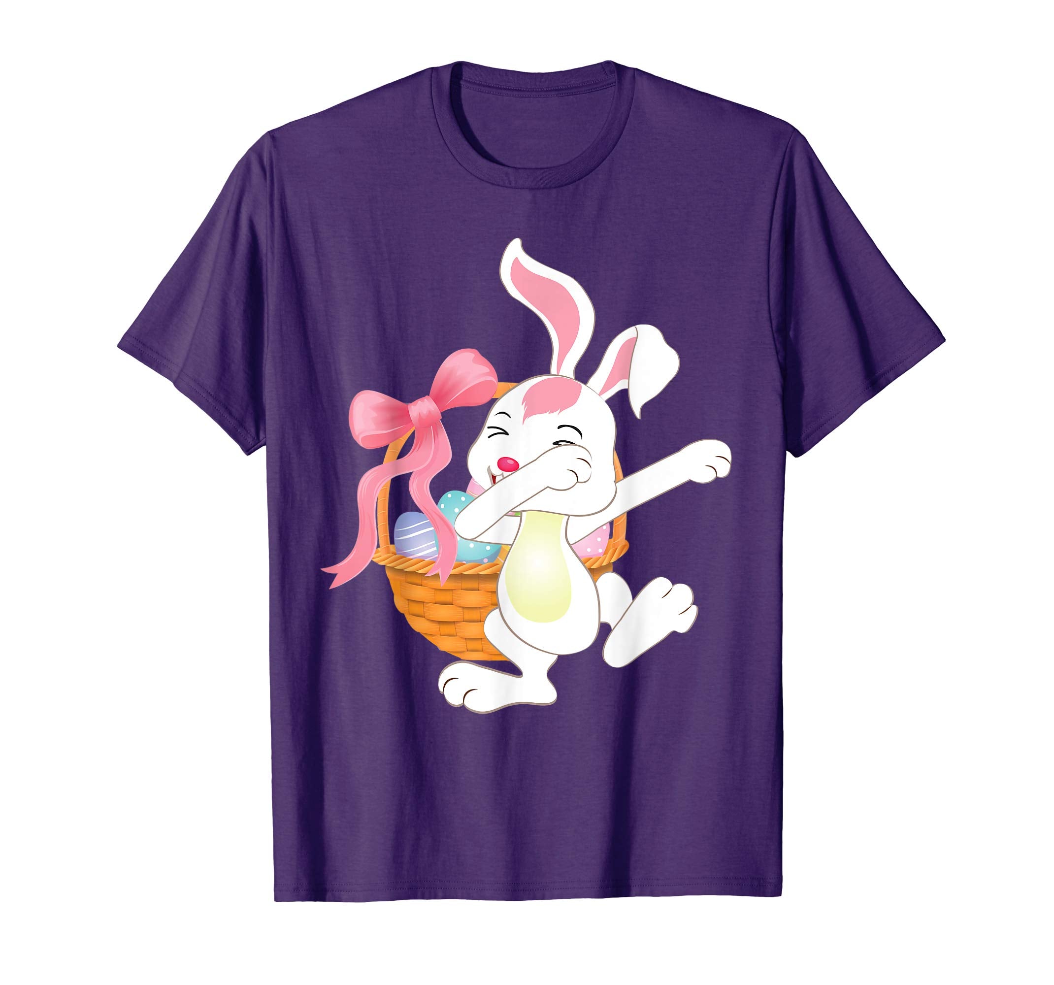 Cute Bunny Dab Dabbing Around The Easter Eggs T-Shirt Lovely